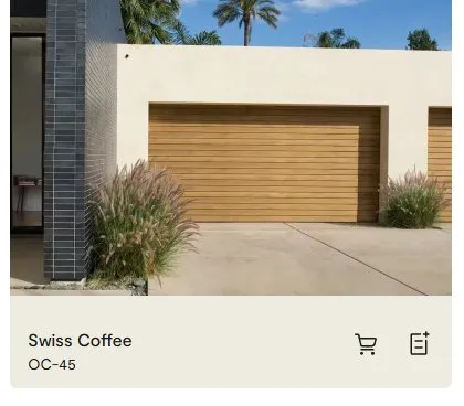 Stucco material reference sample