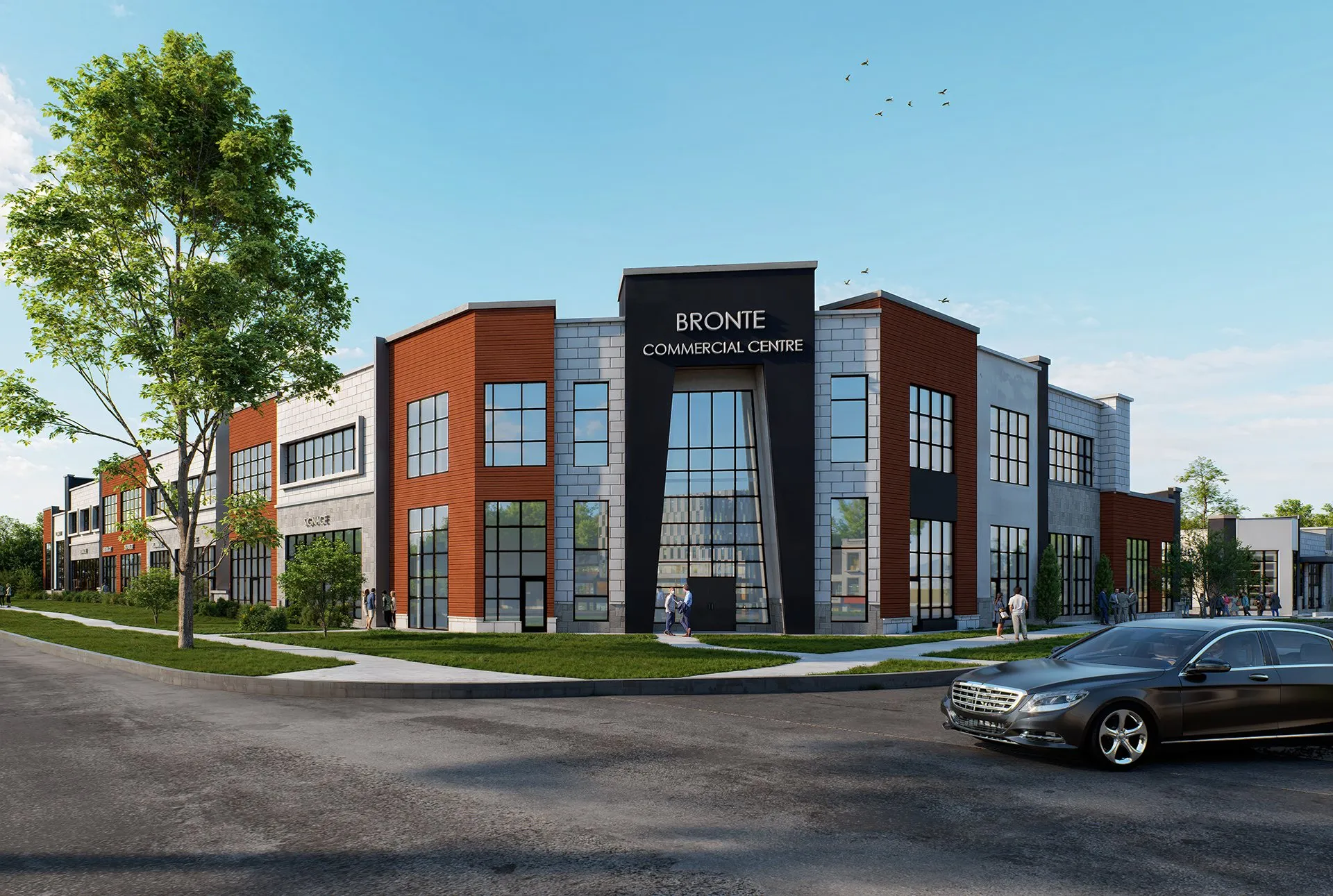 Bronte Commercial Centre — commercial exterior architectural visualization case study