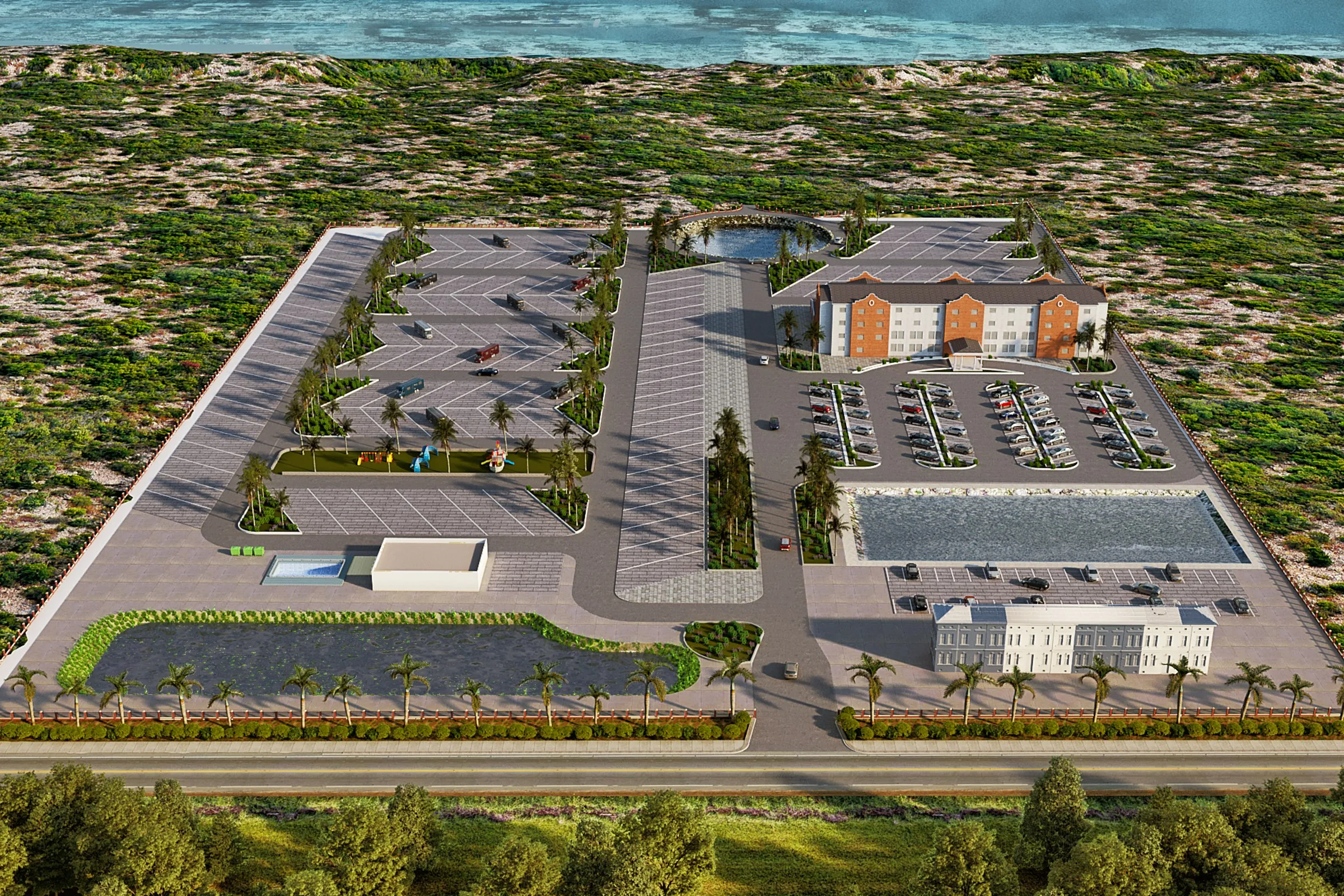 Unlock Central Square -- Architectural 3D Rendering Case Study — mixed-use development visualization detail 2