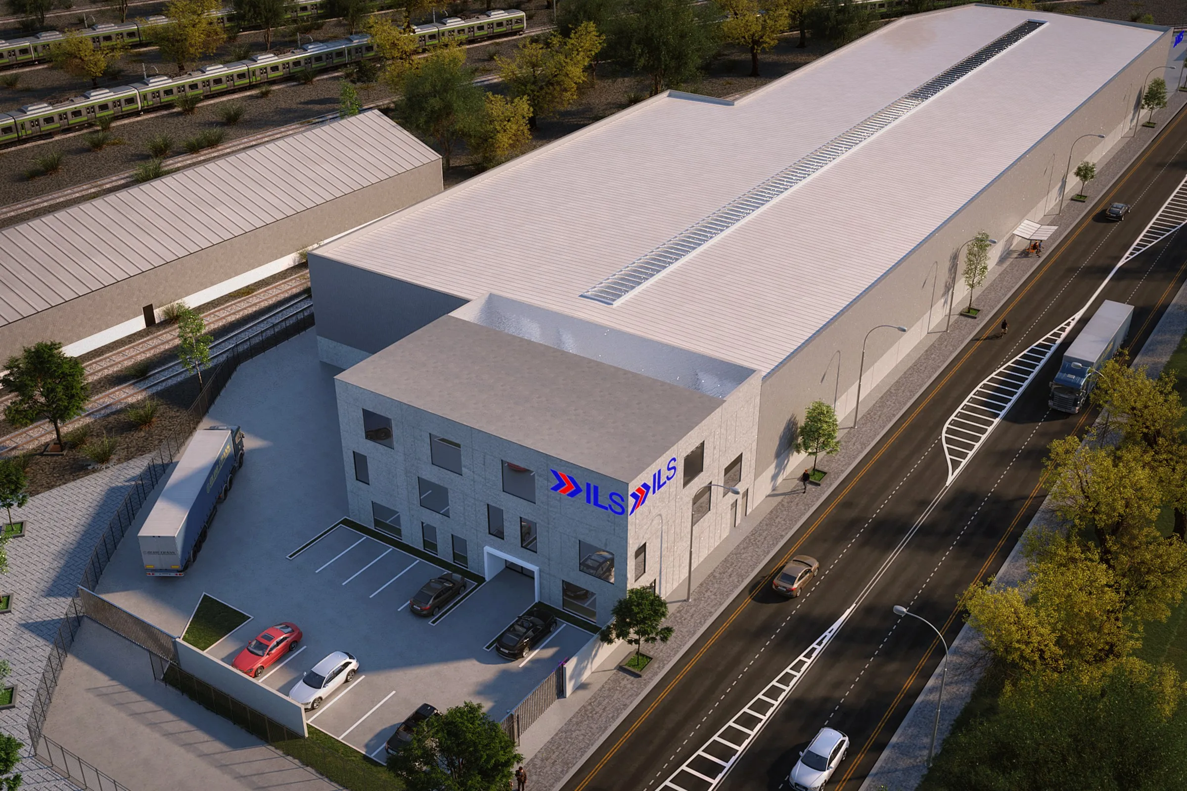 Ils Industrial Warehouse — mixed-use 3D rendering by Praxis Studio