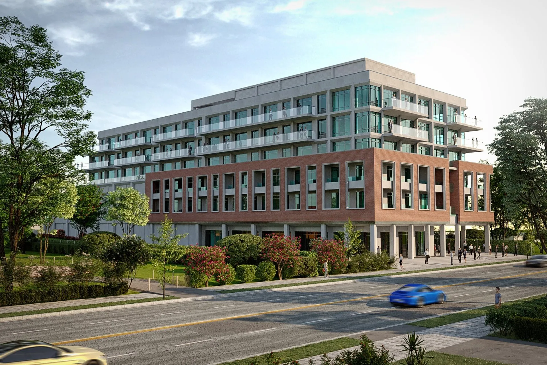1717 Brock St South — commercial architectural visualization, view 1