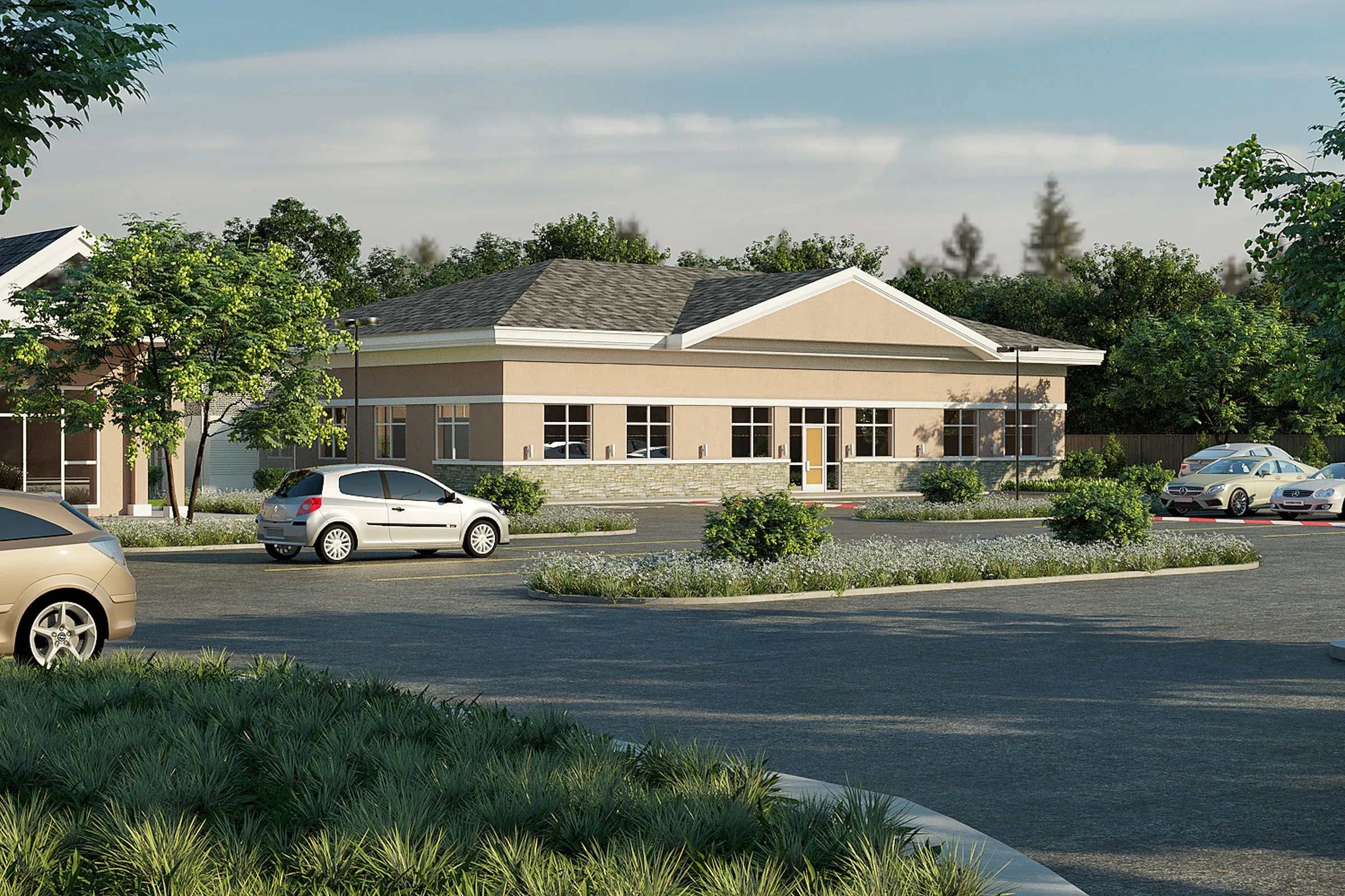 Dunn Ave Medical Office — commercial 3D rendering by Praxis Studio