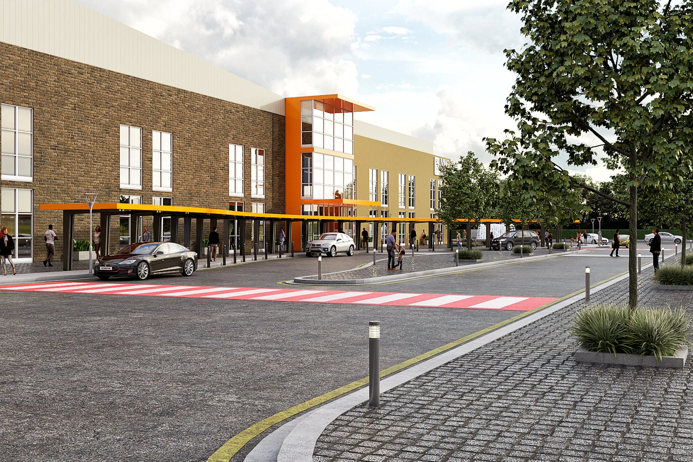 Living Hope Community Center — commercial 3D rendering by Praxis Studio