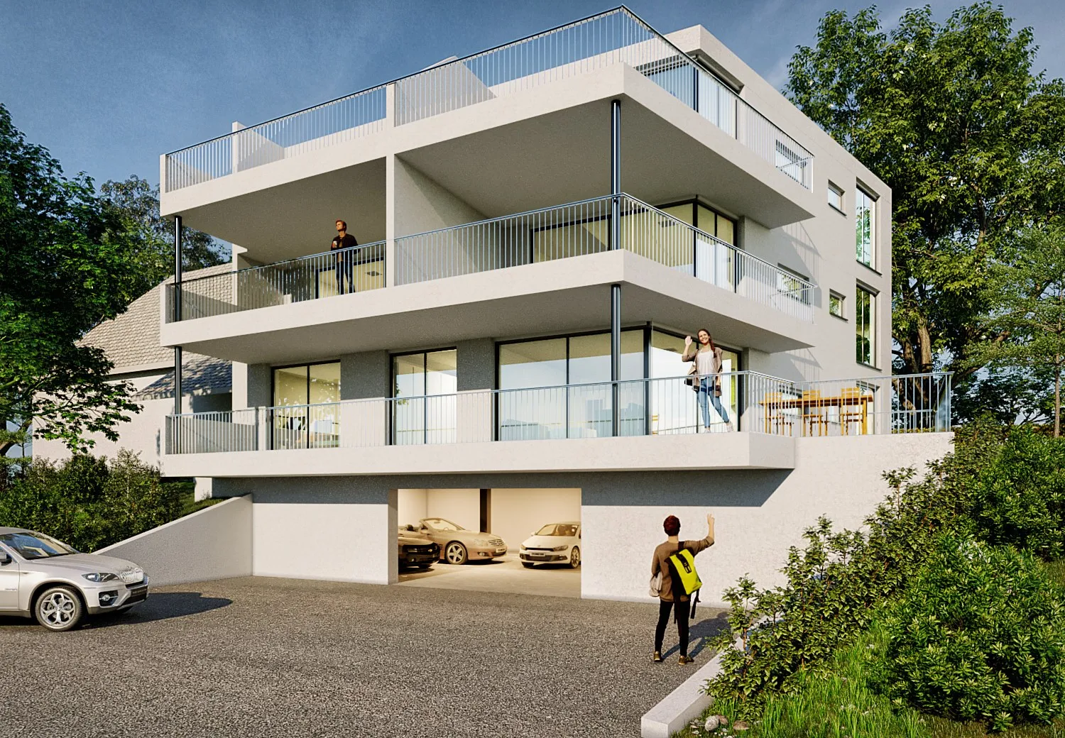 Trois Shkallet Spirale — commercial 3D rendering by Praxis Studio