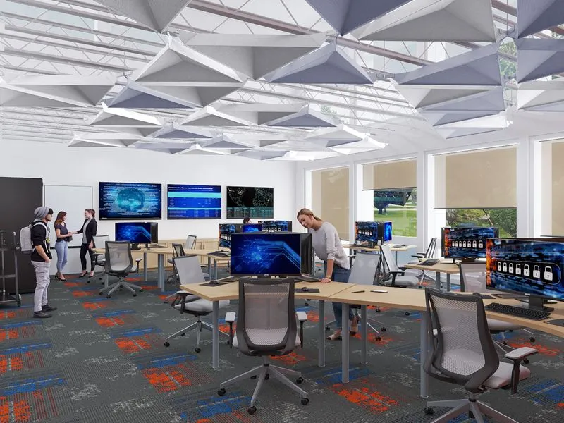 Aarti Office Cyber Lab — commercial 3D rendering