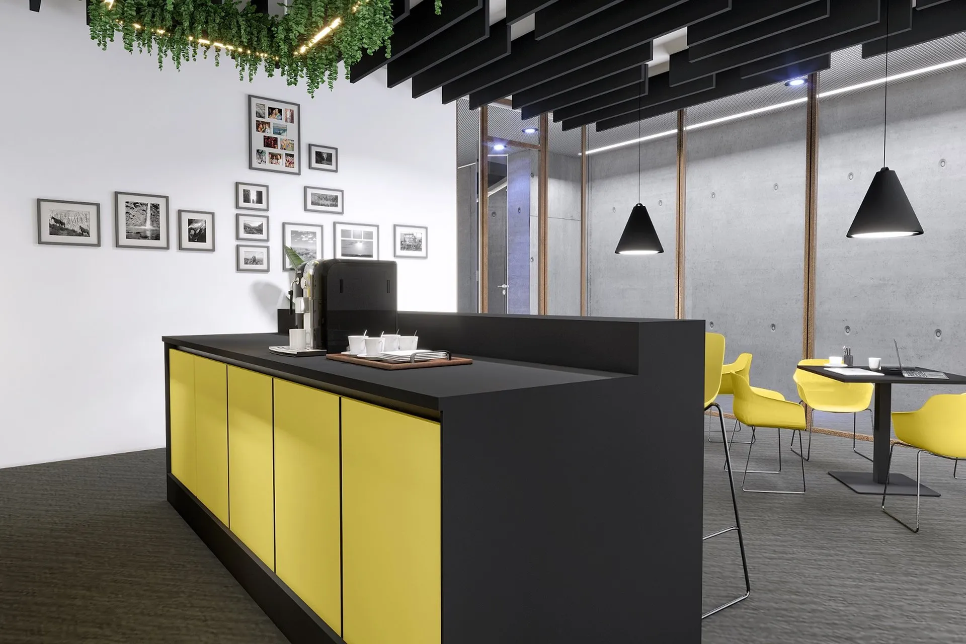 Modern Open Plan Office — Case Study — commercial interior design visualization detail 8