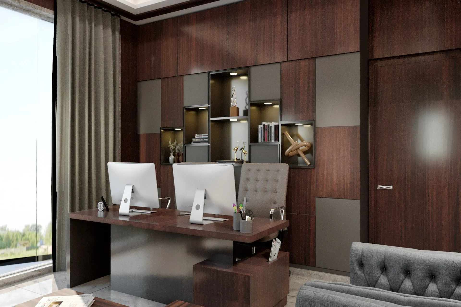Sneha Executive Office — commercial architectural visualization, view 1