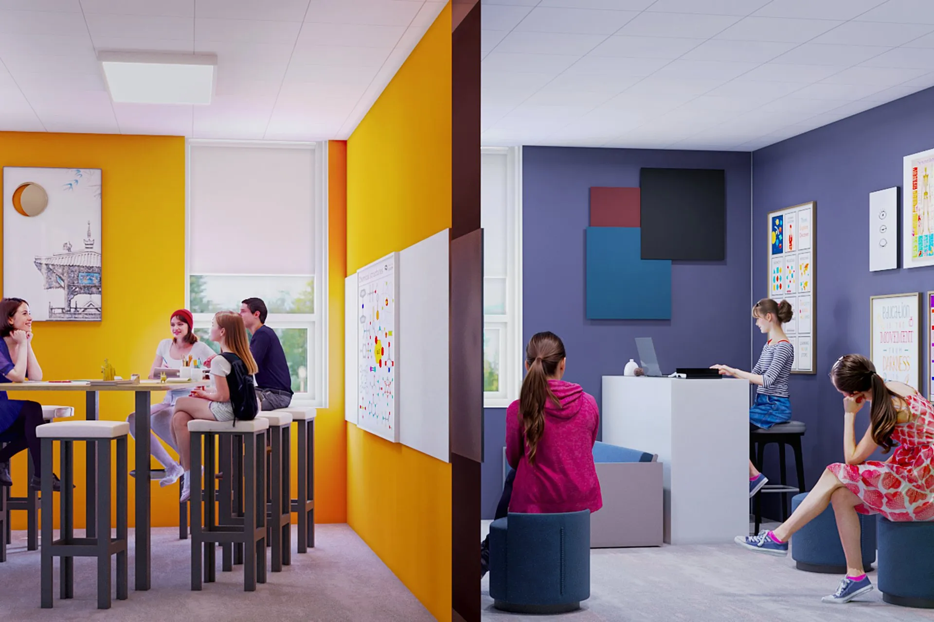 Timber Frame Learning Center — commercial architectural visualization, view 1