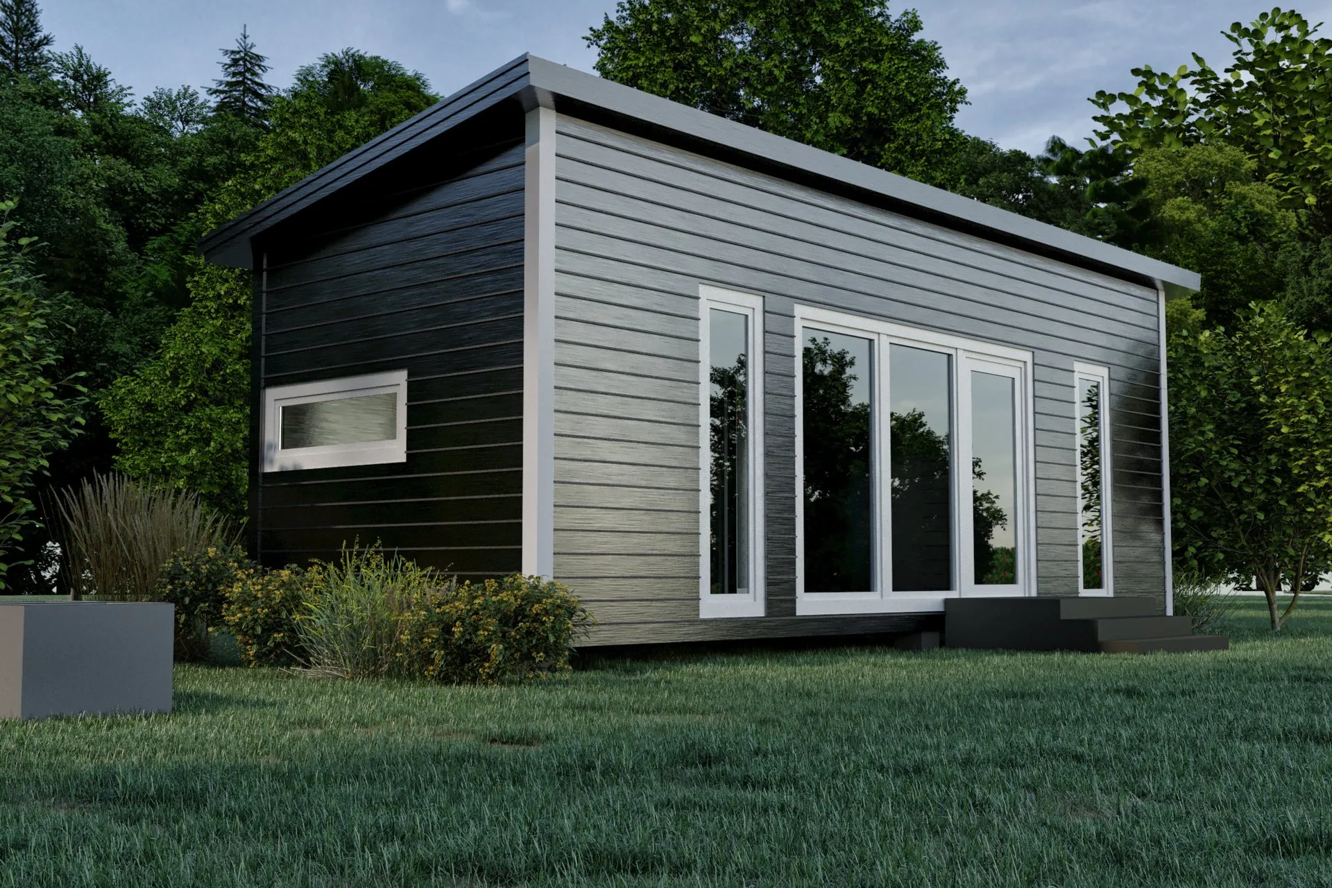 Bk Scandinavian Tiny Cabin — residential architectural visualization, view 2
