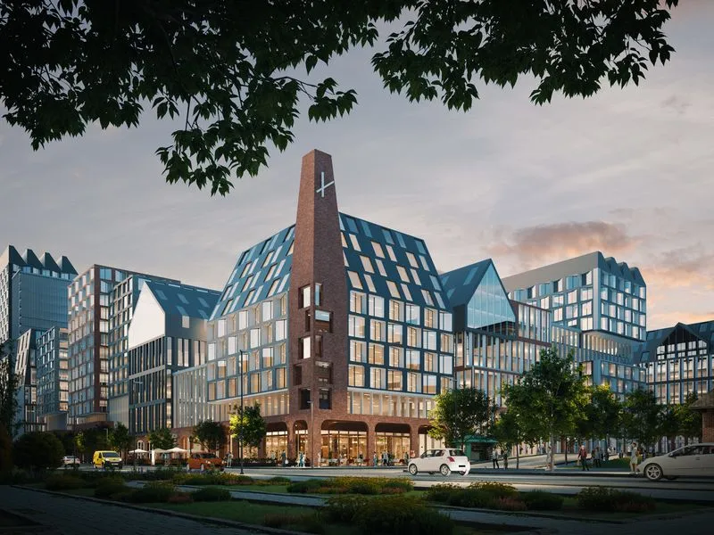 Dutch Quarter Hotel Complex — hospitality 3D rendering