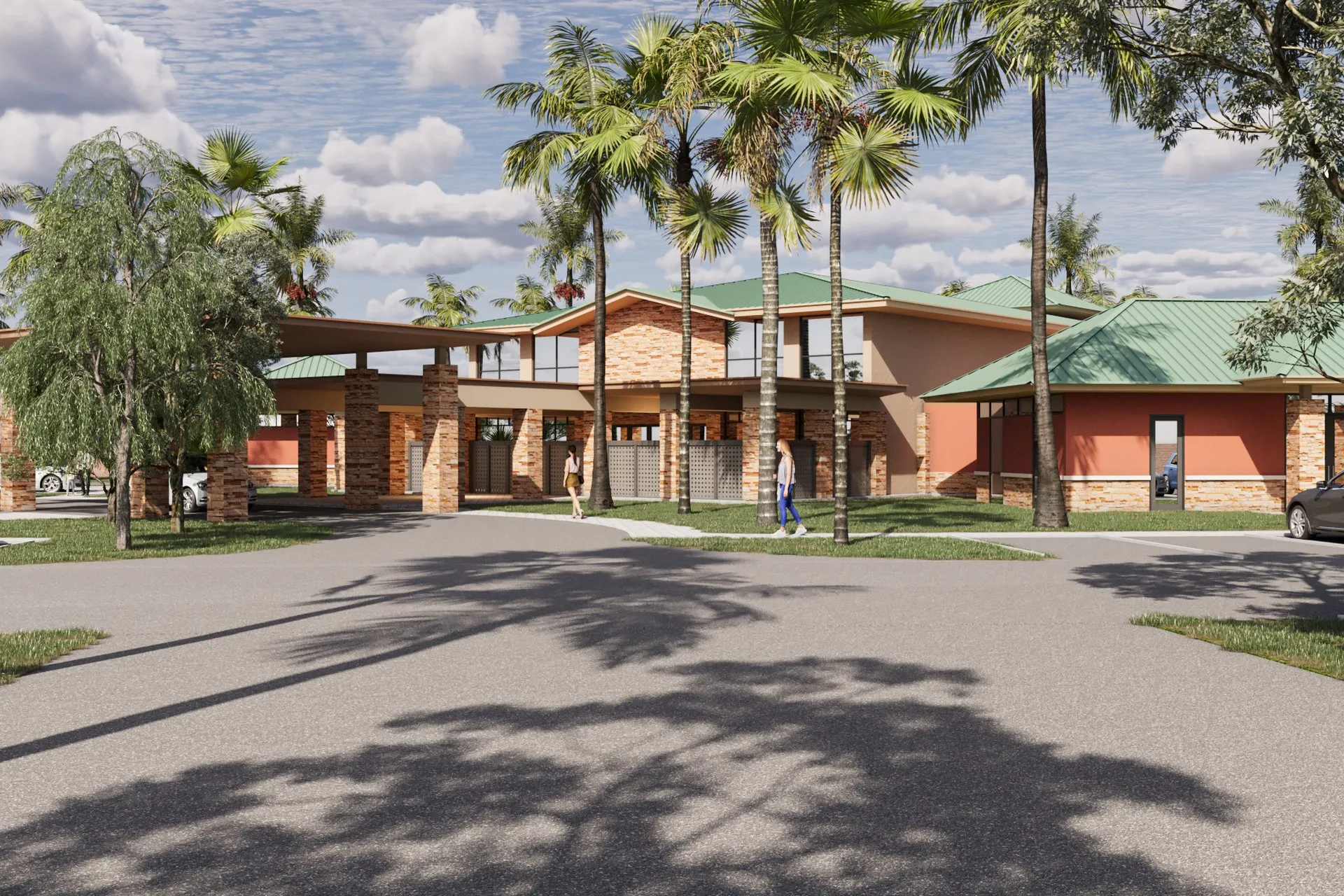 Kenny Tropical Resort — hospitality architectural visualization, view 1