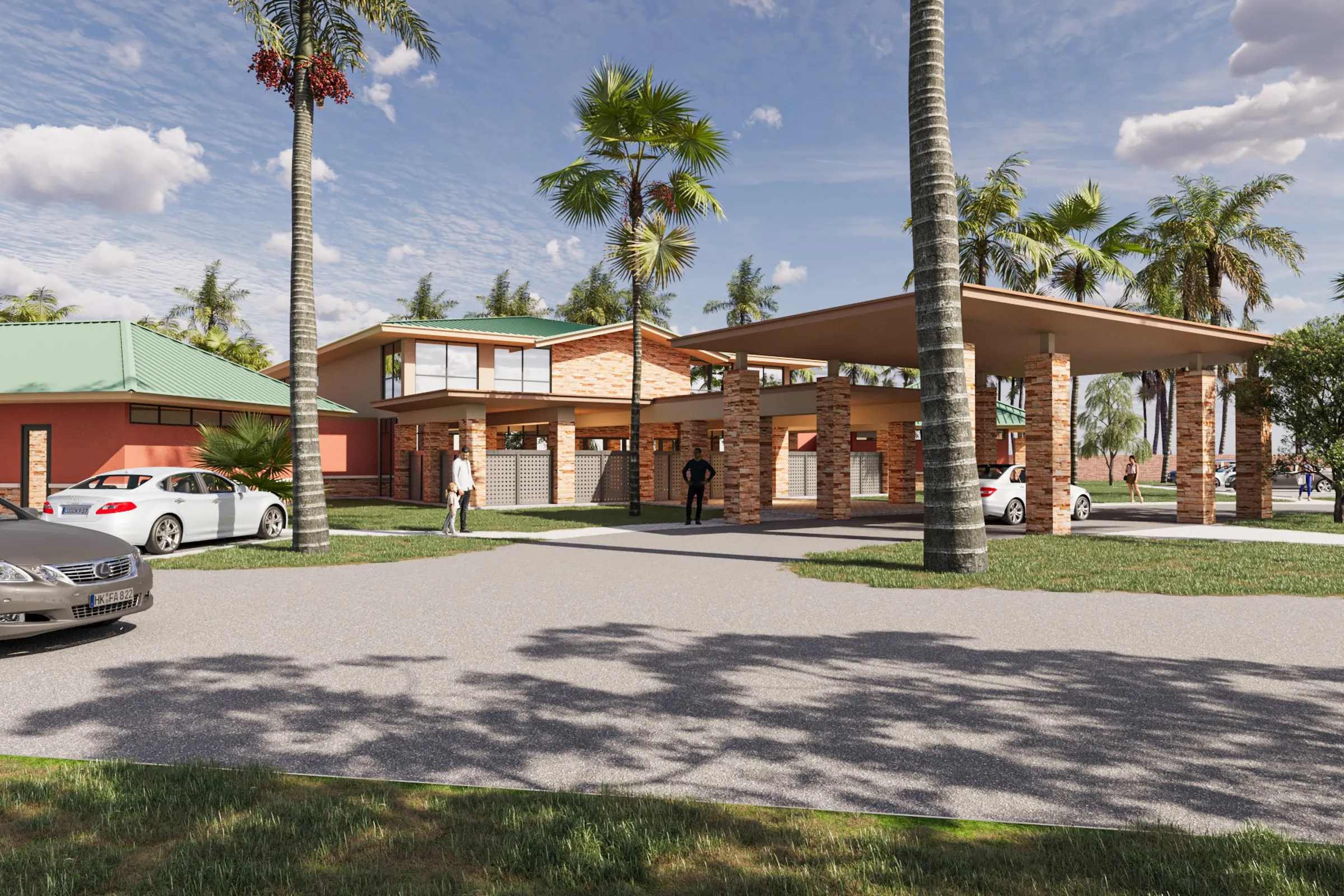Kenny Tropical Resort — hospitality 3D rendering by Praxis Studio