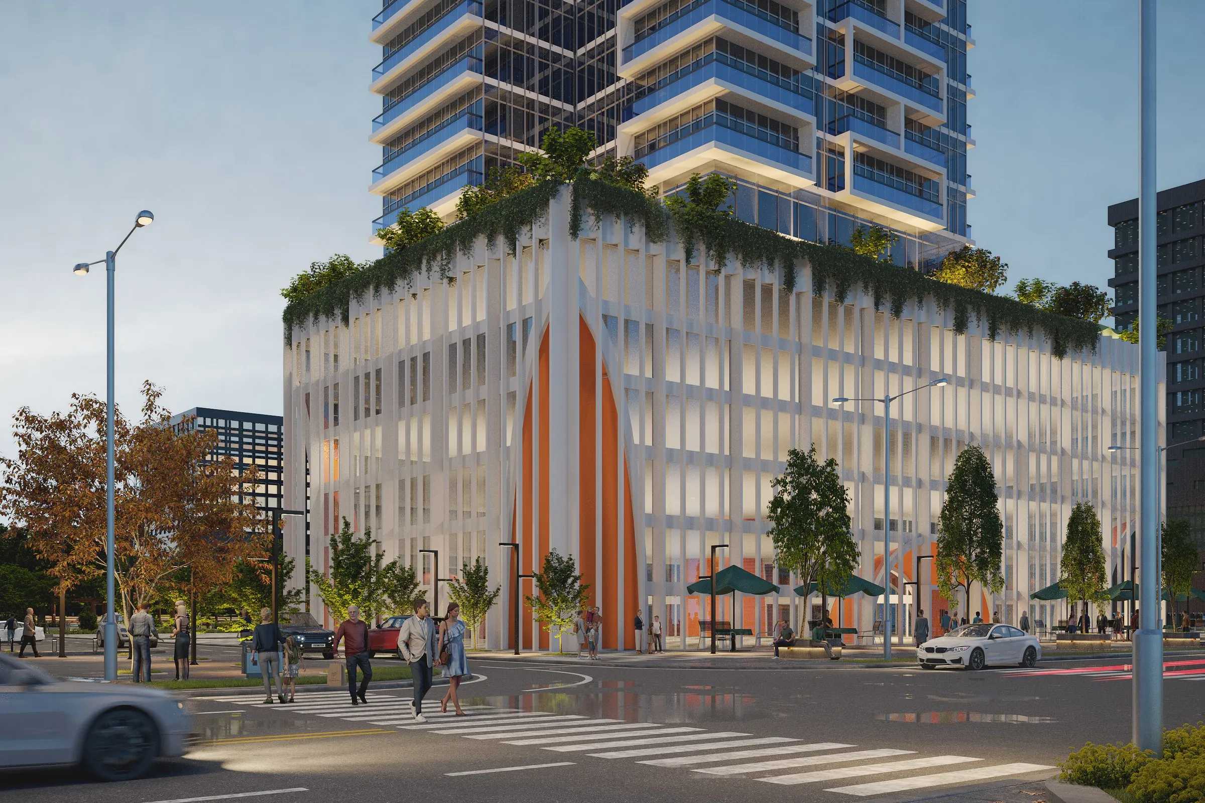 Urban Tower Mixed Use Hotel — hospitality 3D rendering by Praxis Studio