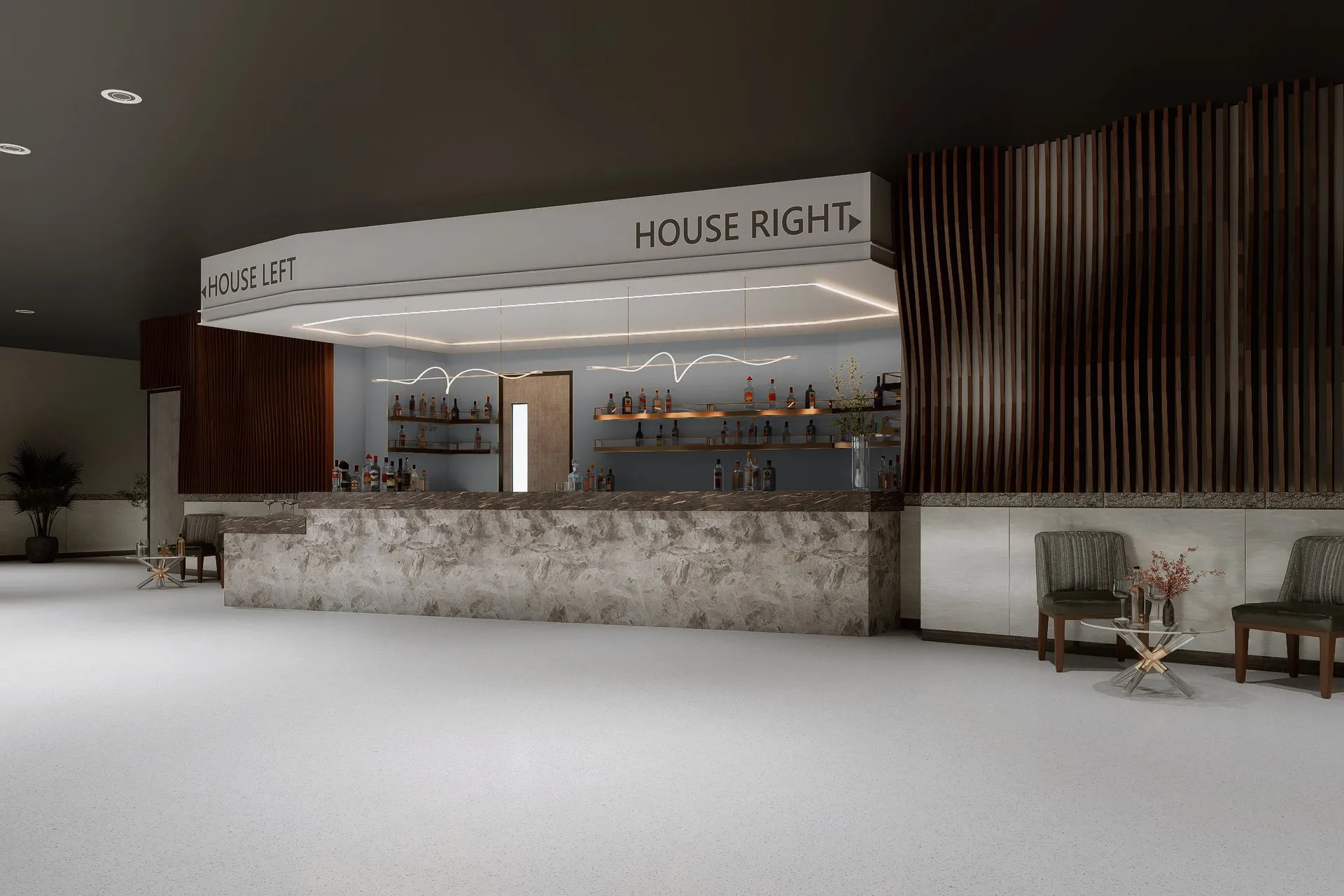 109 Event Venue Interiors — hospitality architectural visualization, view 1