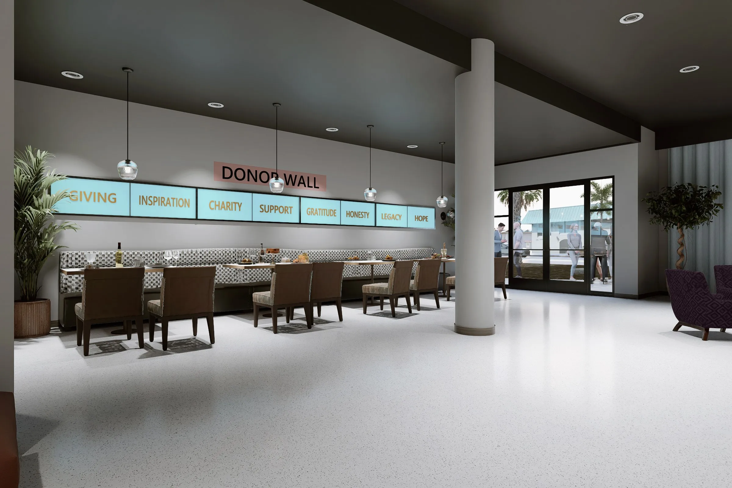 109 Event Venue Interiors — hospitality 3D rendering by Praxis Studio