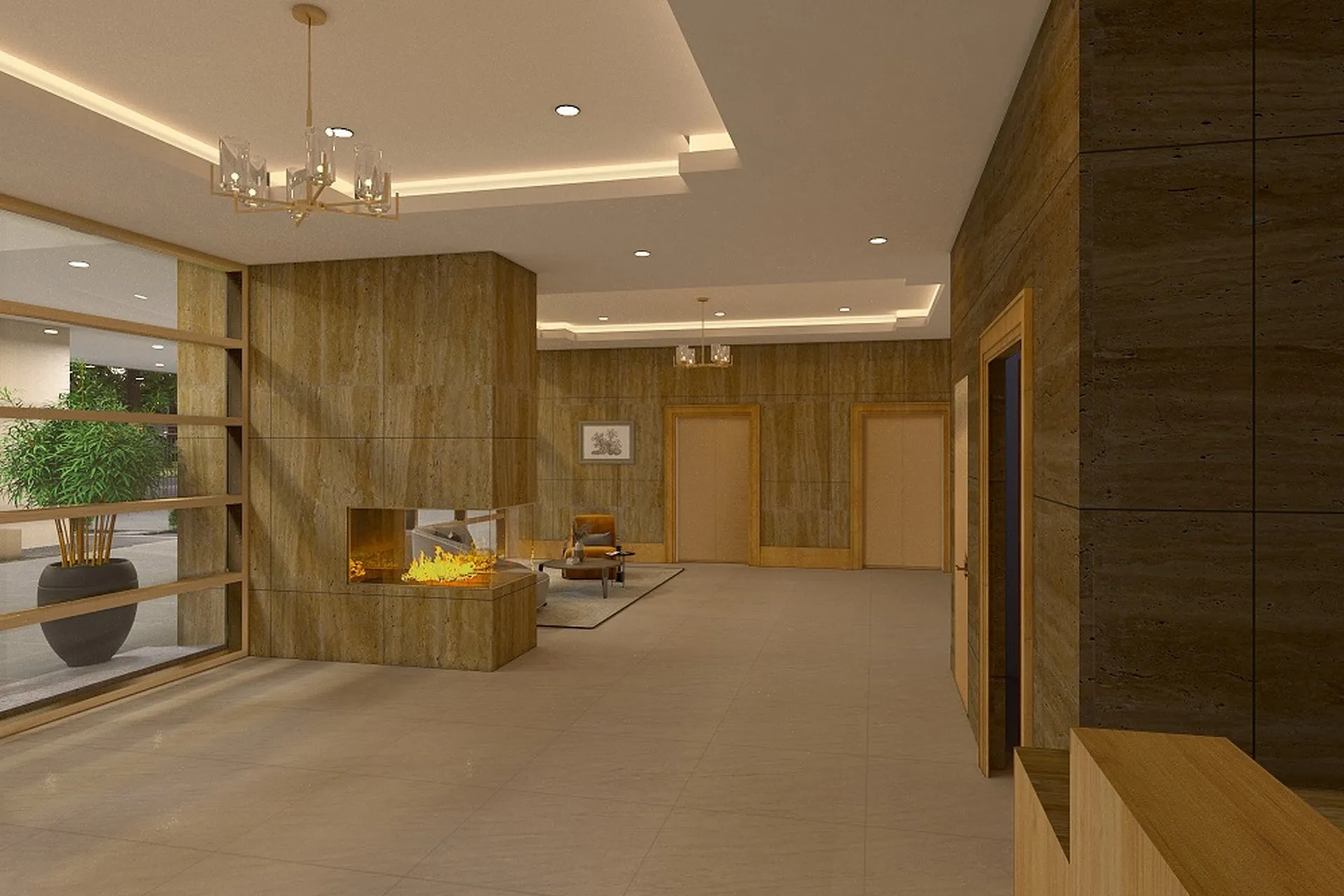 28 Classical Hotel Interiors — hospitality architectural visualization, view 1