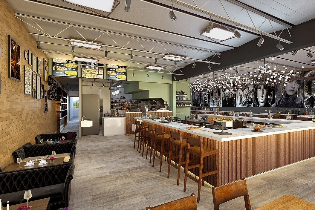 63 Praxis Restaurant — hospitality 3D rendering by Praxis Studio