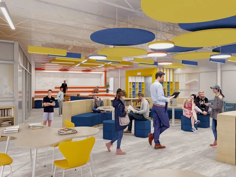 66 Middle School Interiors — hospitality 3D rendering