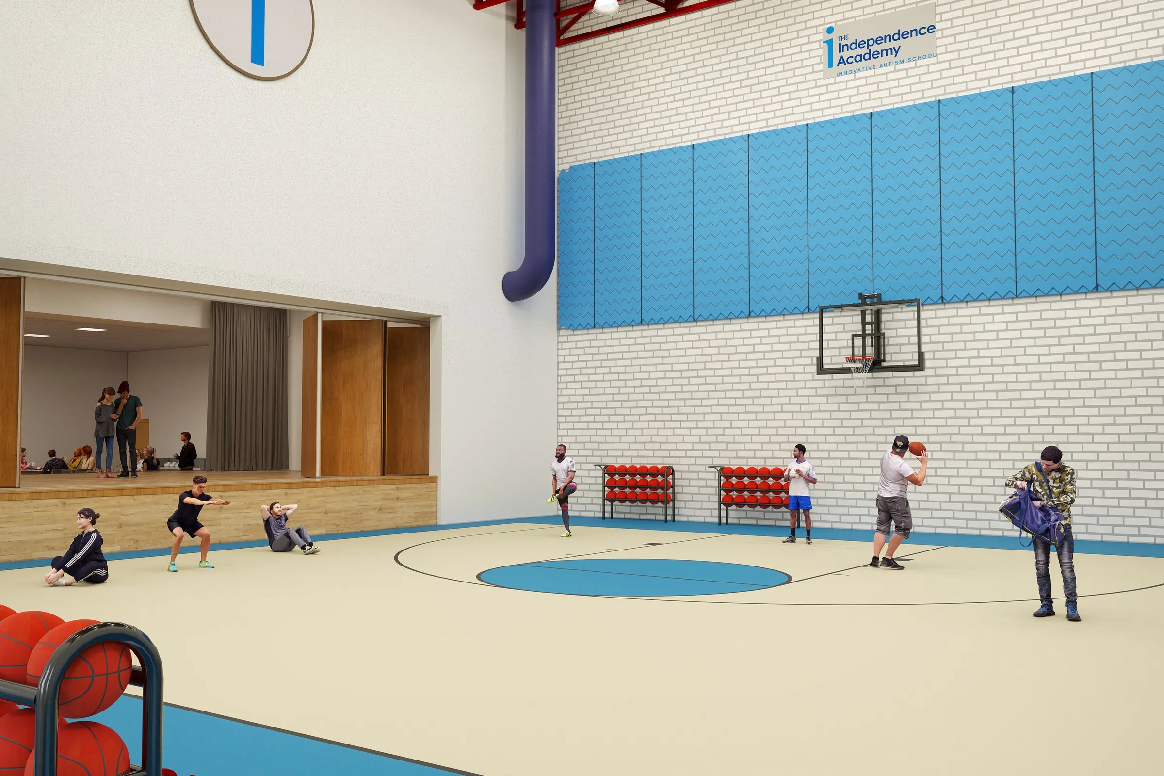 86 Independence Academy — hospitality 3D rendering by Praxis Studio