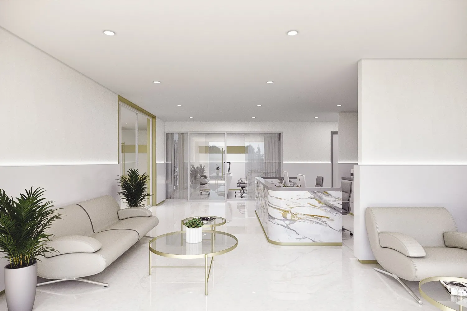 Dental Office Le — hospitality 3D rendering by Praxis Studio