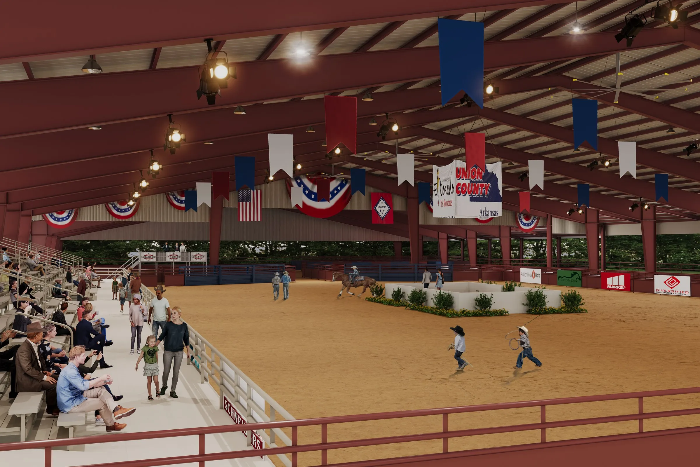 Doug County Arena — hospitality 3D rendering by Praxis Studio