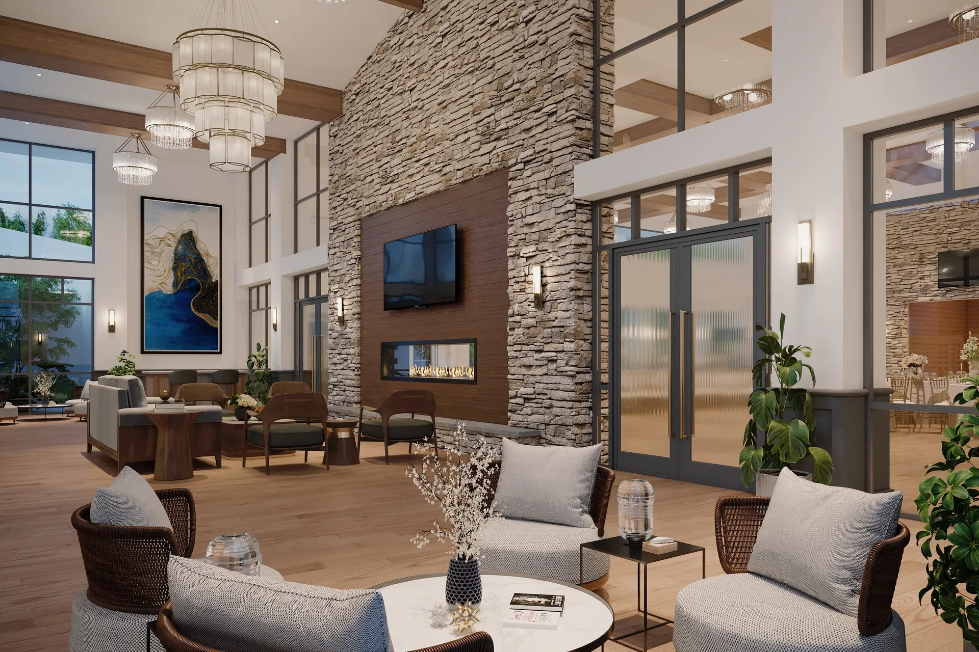Rustic Event Venue — Case Study — hospitality visualization detail 2