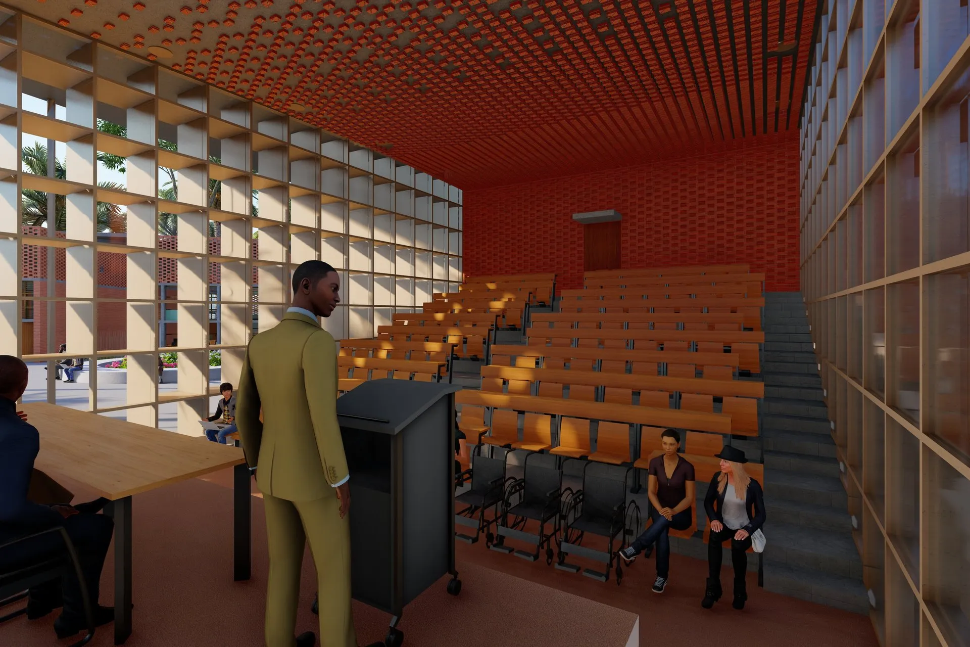 Tropical Educational Campus — hospitality architectural visualization, view 1
