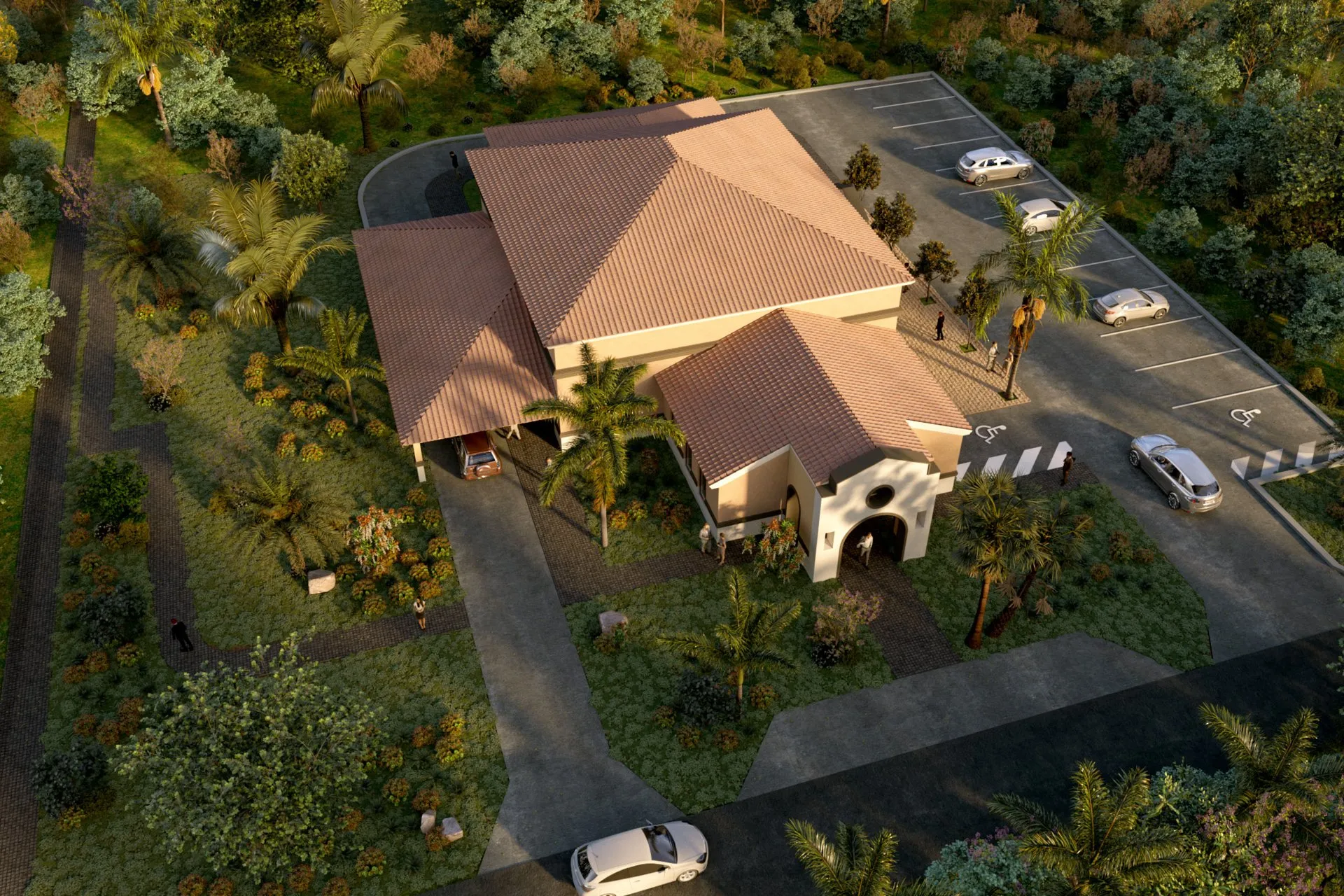 Project 41 Mission Church — institutional architectural visualization, view 2