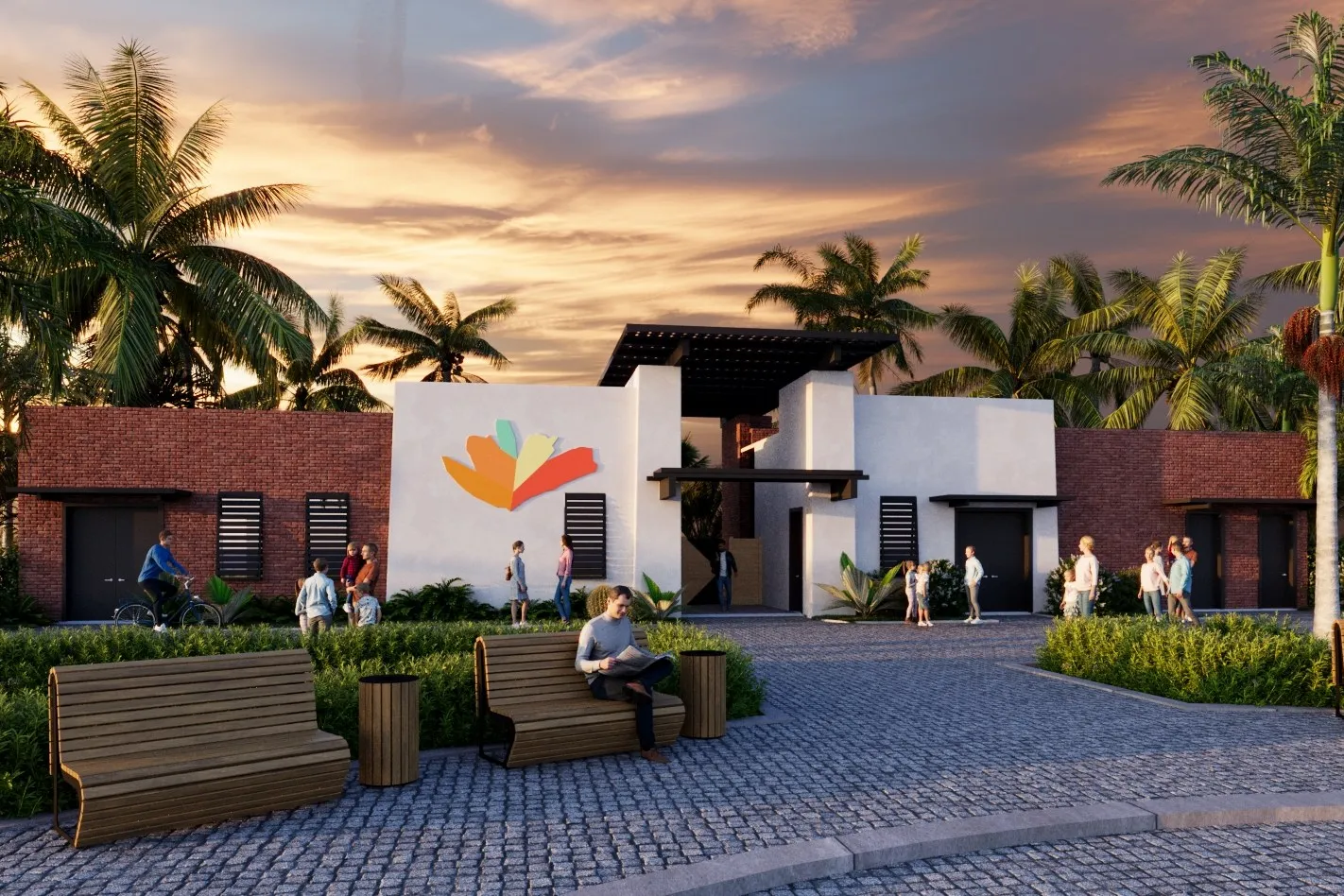 Project Hans Tropical Center — institutional 3D rendering by Praxis Studio