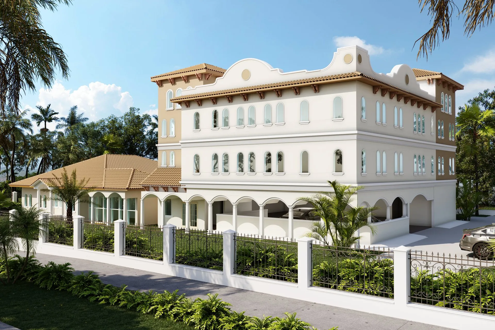Project Law Office Mediterranean — institutional architectural visualization, view 1
