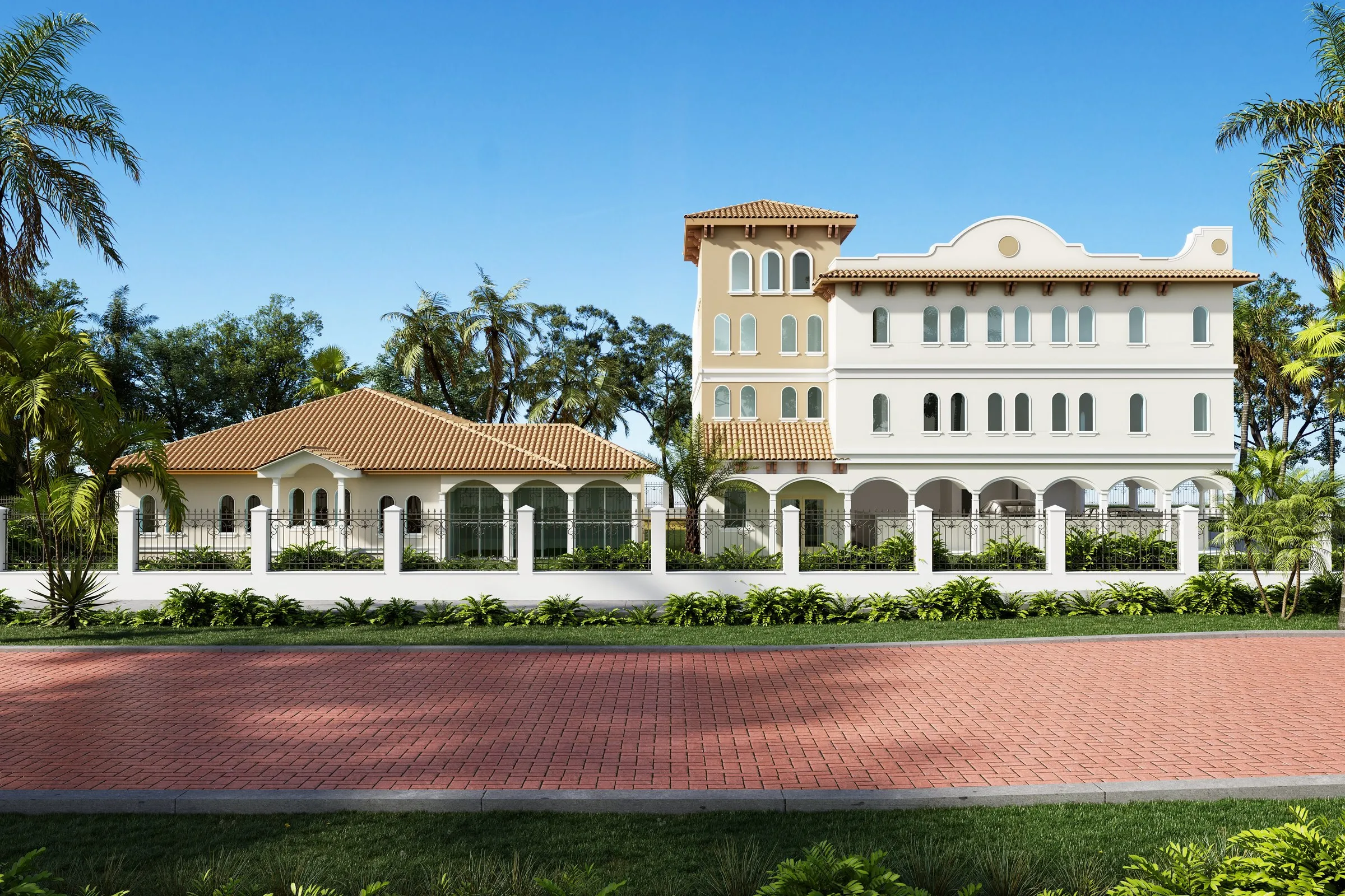 Project Law Office Mediterranean — institutional 3D rendering by Praxis Studio