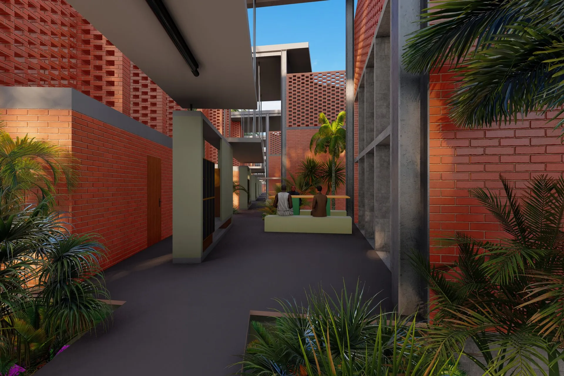 Project Tropical Campus — Case Study — institutional architecture visualization detail 5