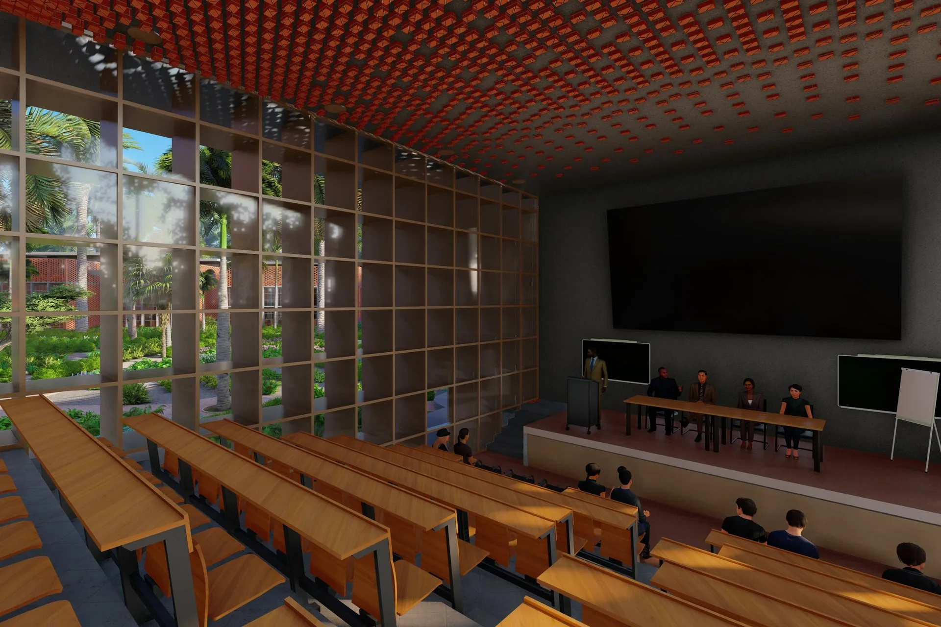 Project Tropical Campus — institutional architectural visualization, view 6