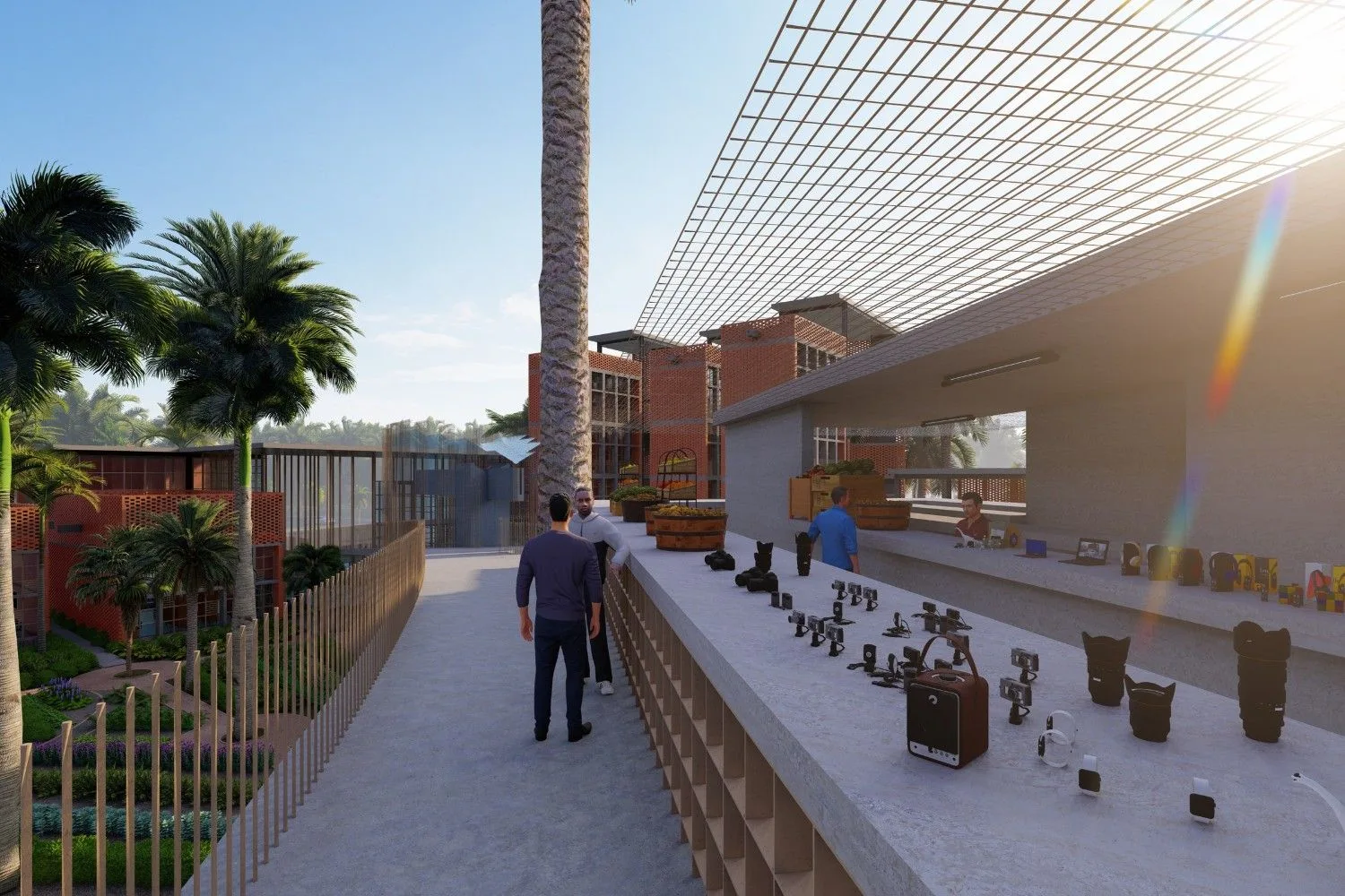 Project Tropical Campus — institutional architectural visualization, view 9