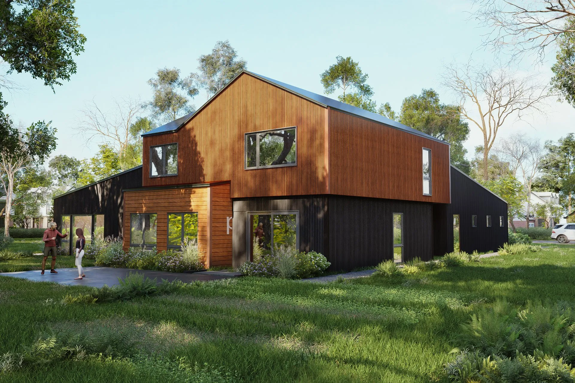 Barn Style Contemporary 118 — Case Study — luxury residential architecture visualization detail 2