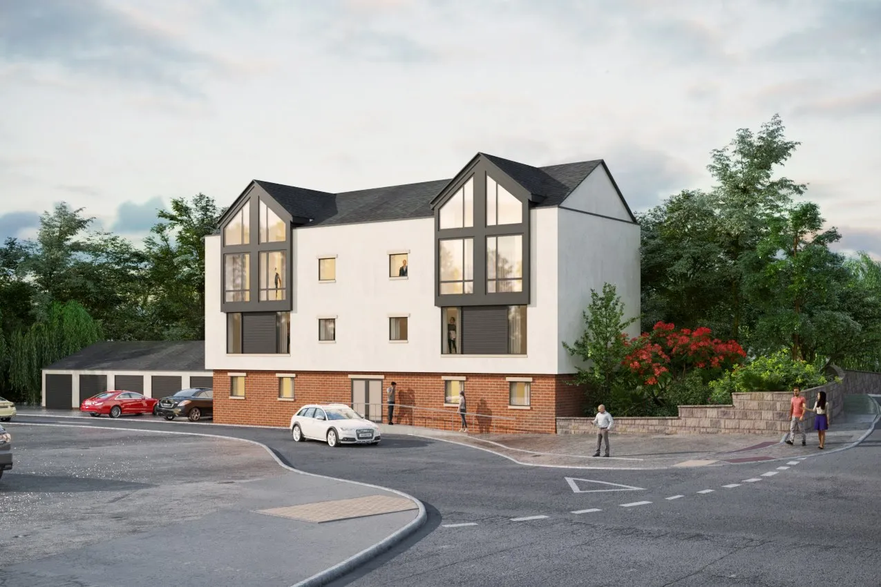 Daniel Mill Lane — residential 3D rendering by Praxis Studio