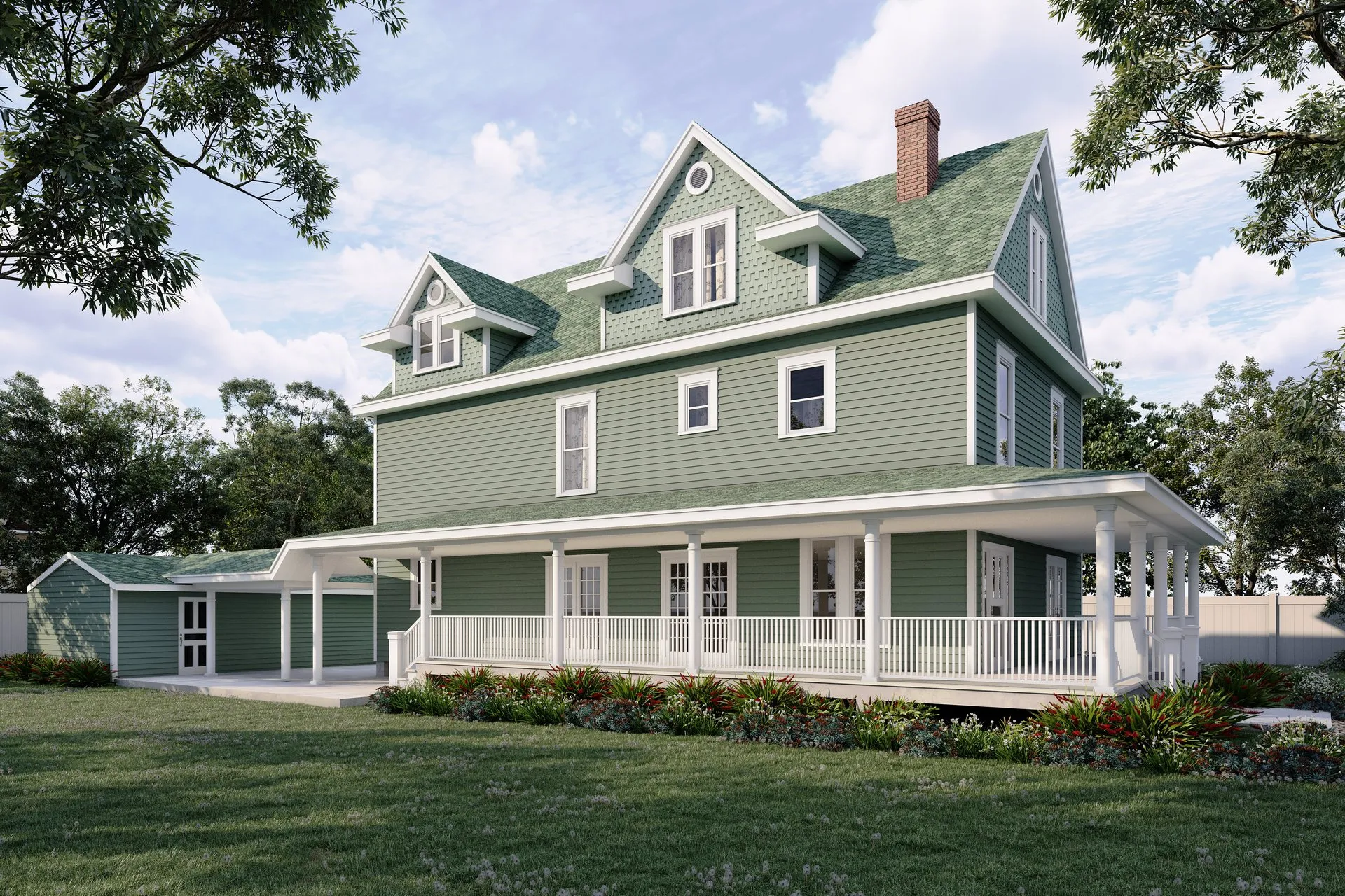 Dunedin Historic Renovation — residential architectural visualization, view 1
