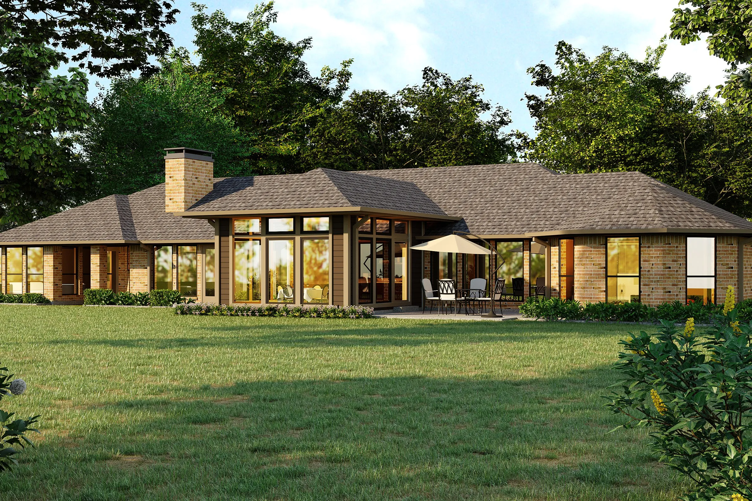 Fresh Meadow Ranch 216 — residential 3D rendering by Praxis Studio