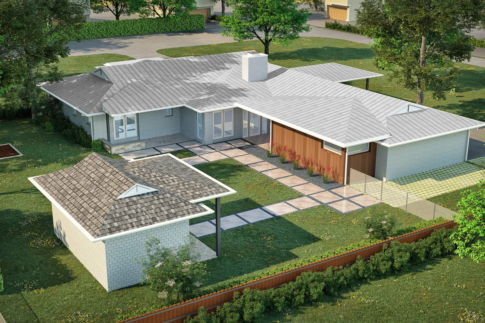 Garry Lynne Ranch Renovation — residential architectural visualization, view 1