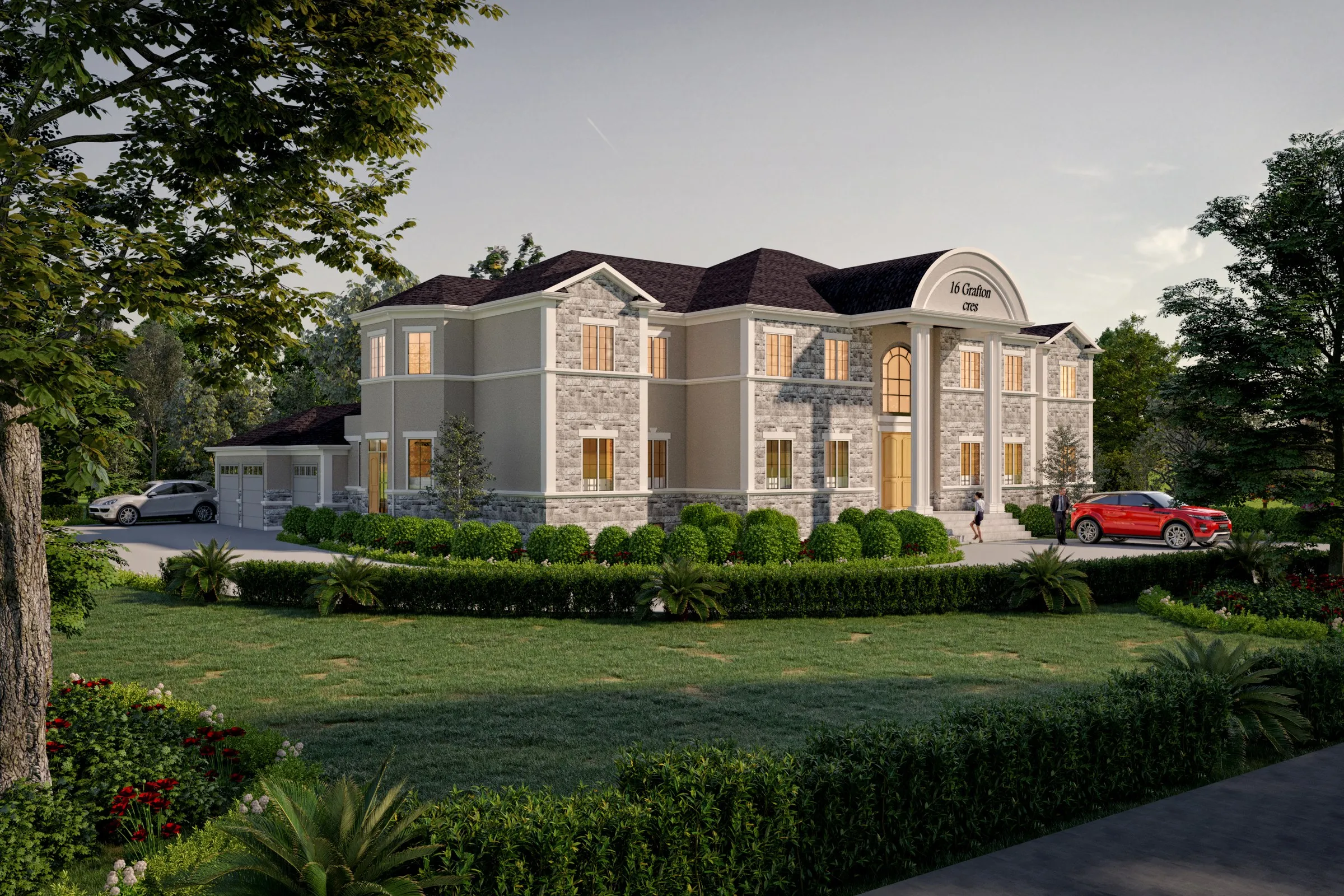 Grafton Crescent Mansion 16 — residential 3D rendering by Praxis Studio
