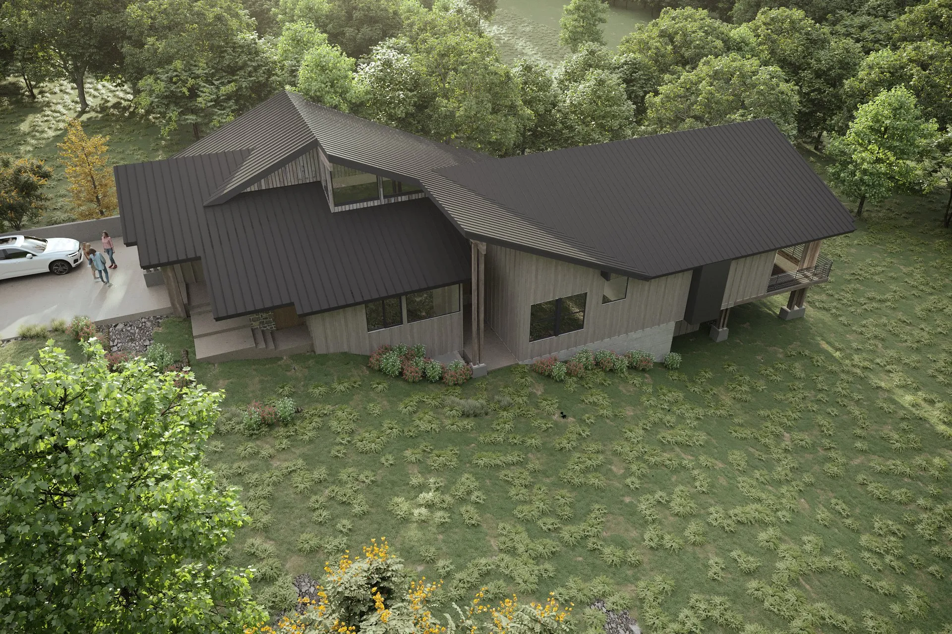 Hans Rustic Retreat — residential architectural visualization, view 4