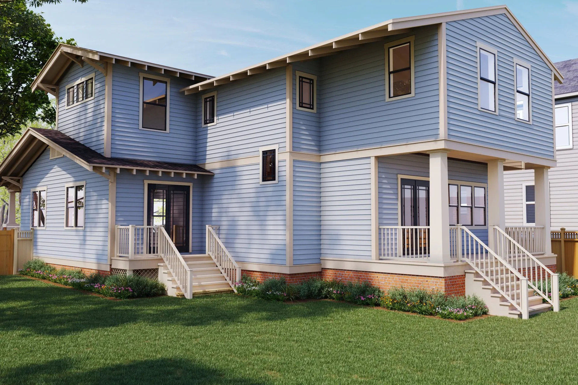 Hyde Park Bungalow — residential architectural visualization, view 1