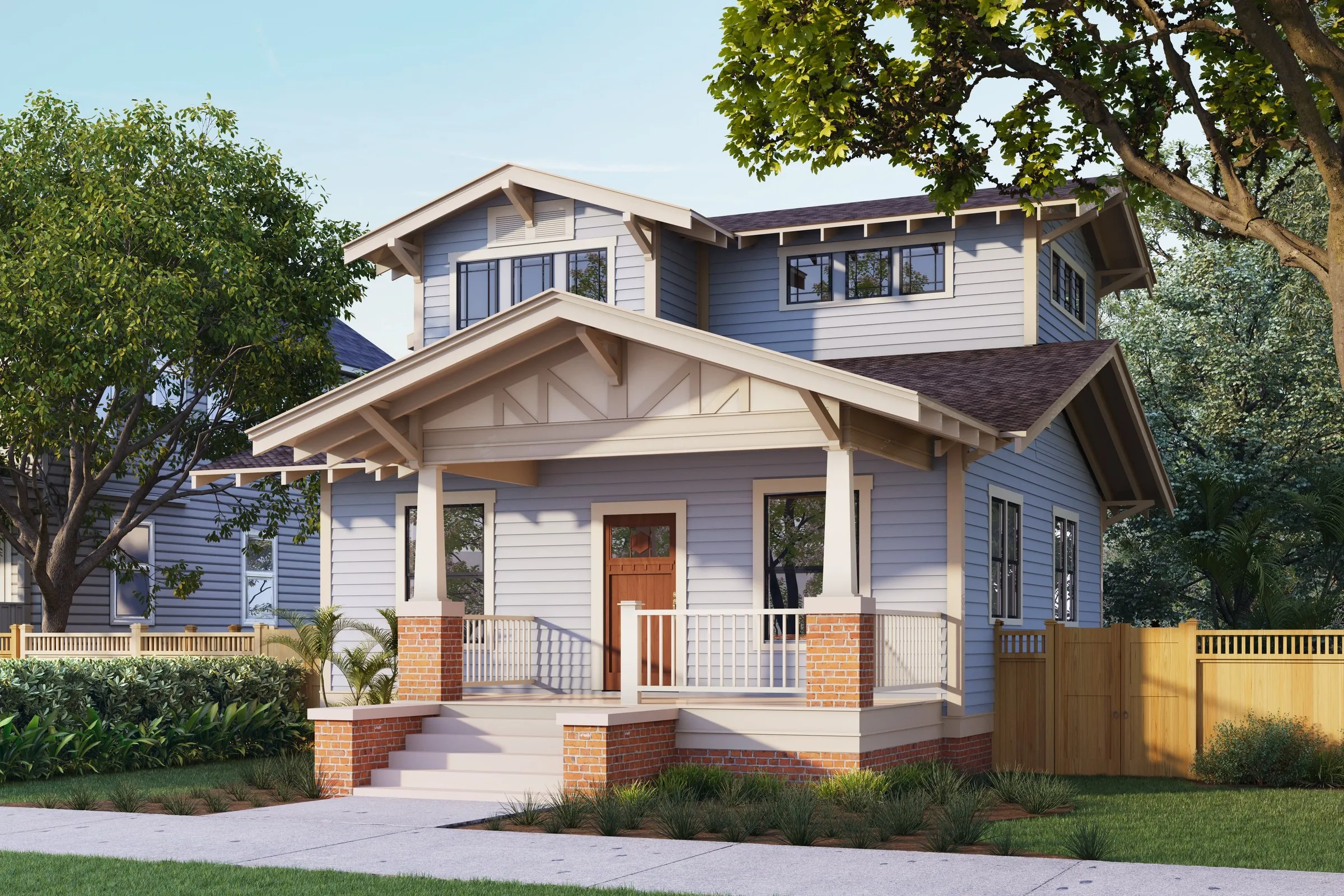 Hyde Park Bungalow — residential 3D rendering by Praxis Studio