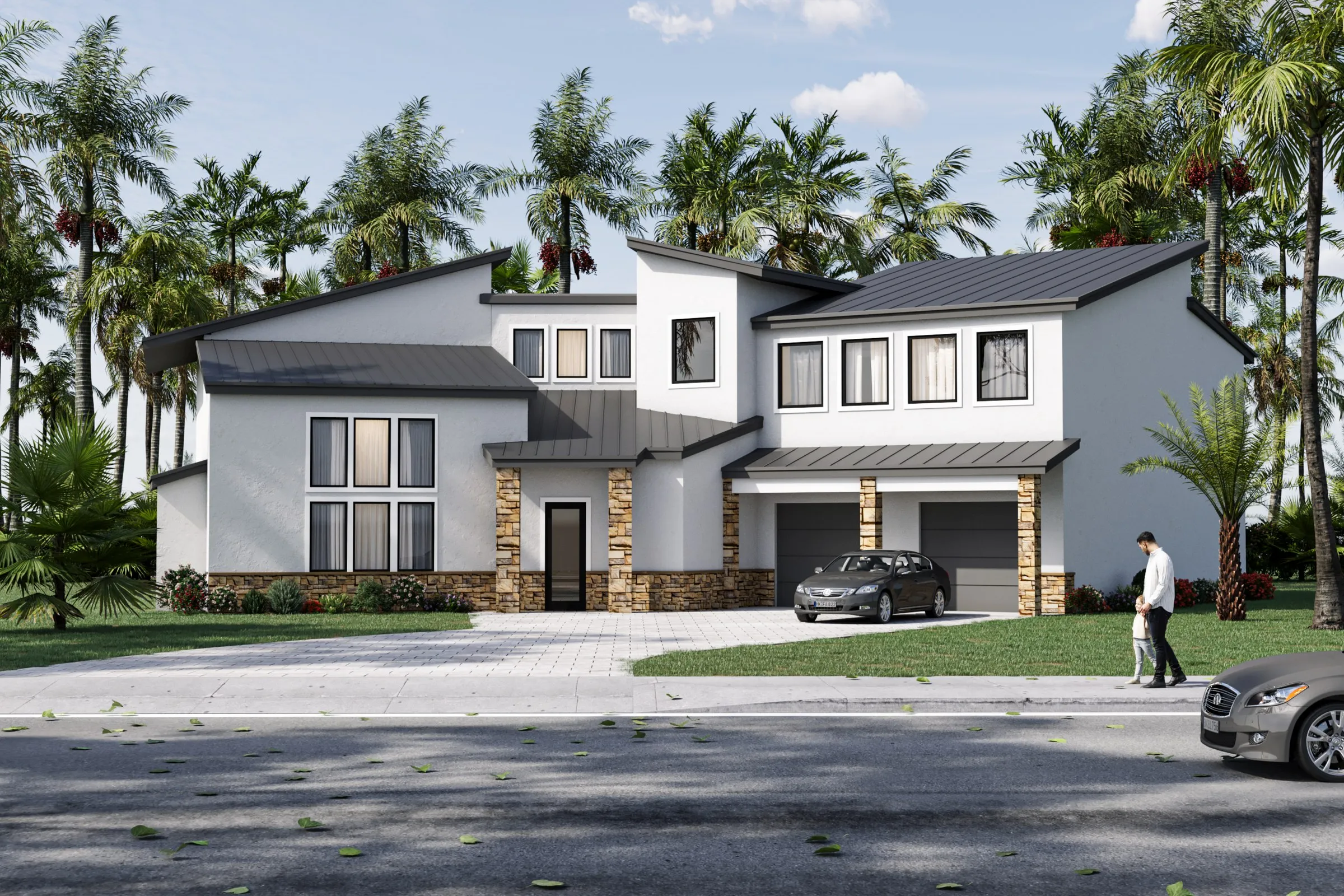John Irvine Residence — residential 3D rendering by Praxis Studio