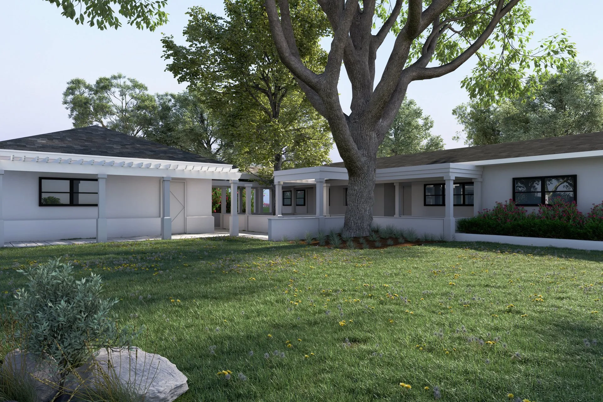 Lakefront Home Renovation — residential architectural visualization, view 1