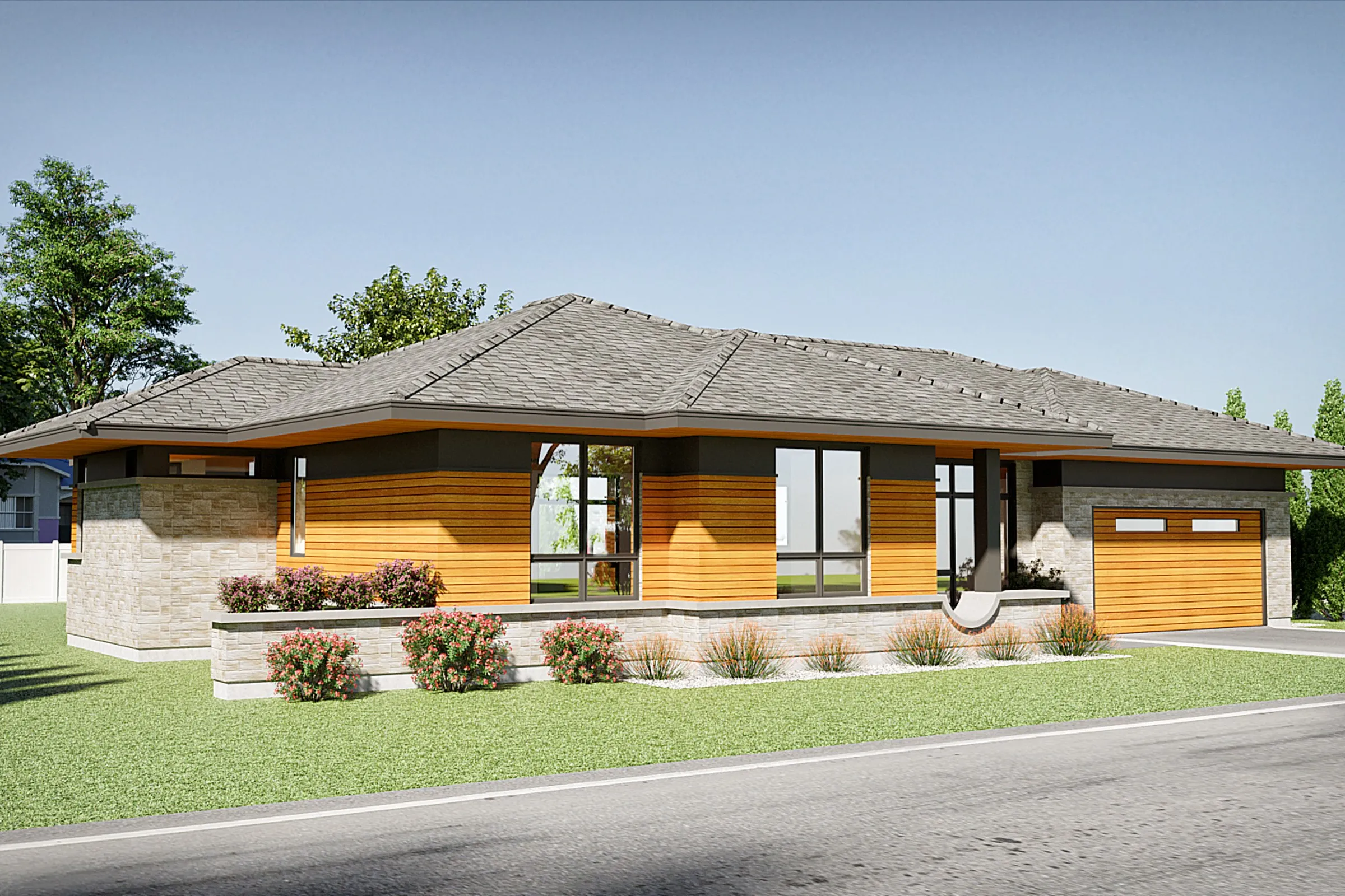Md Prairie Residence — residential 3D rendering by Praxis Studio