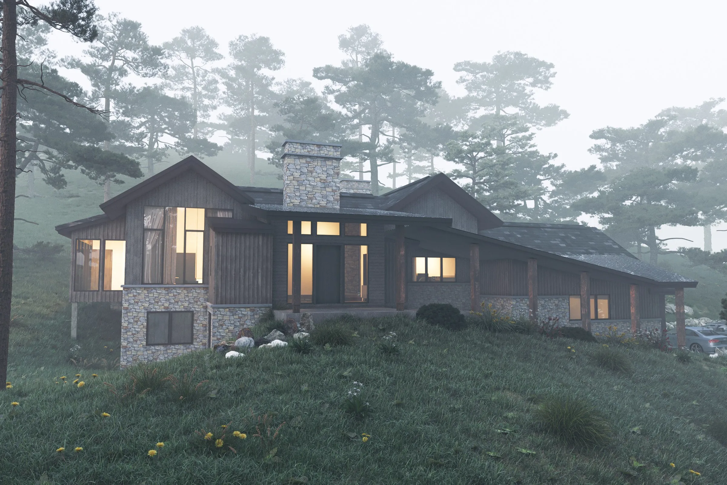 Mountain Rustic Lodge — Case Study