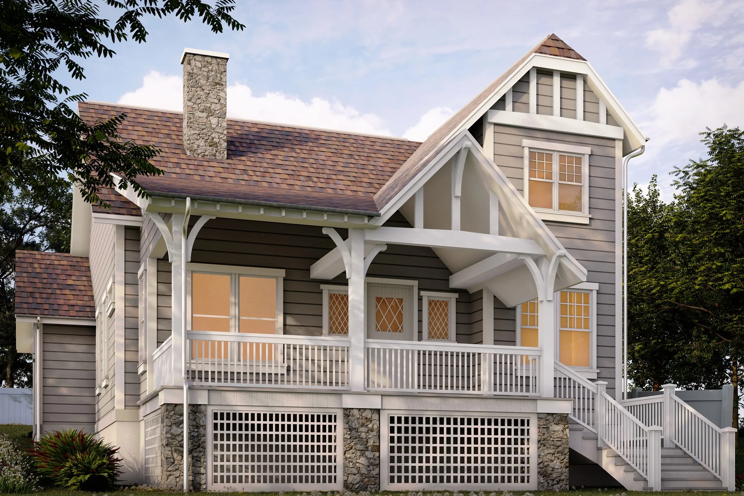 Nc Bungalow — residential 3D rendering by Praxis Studio