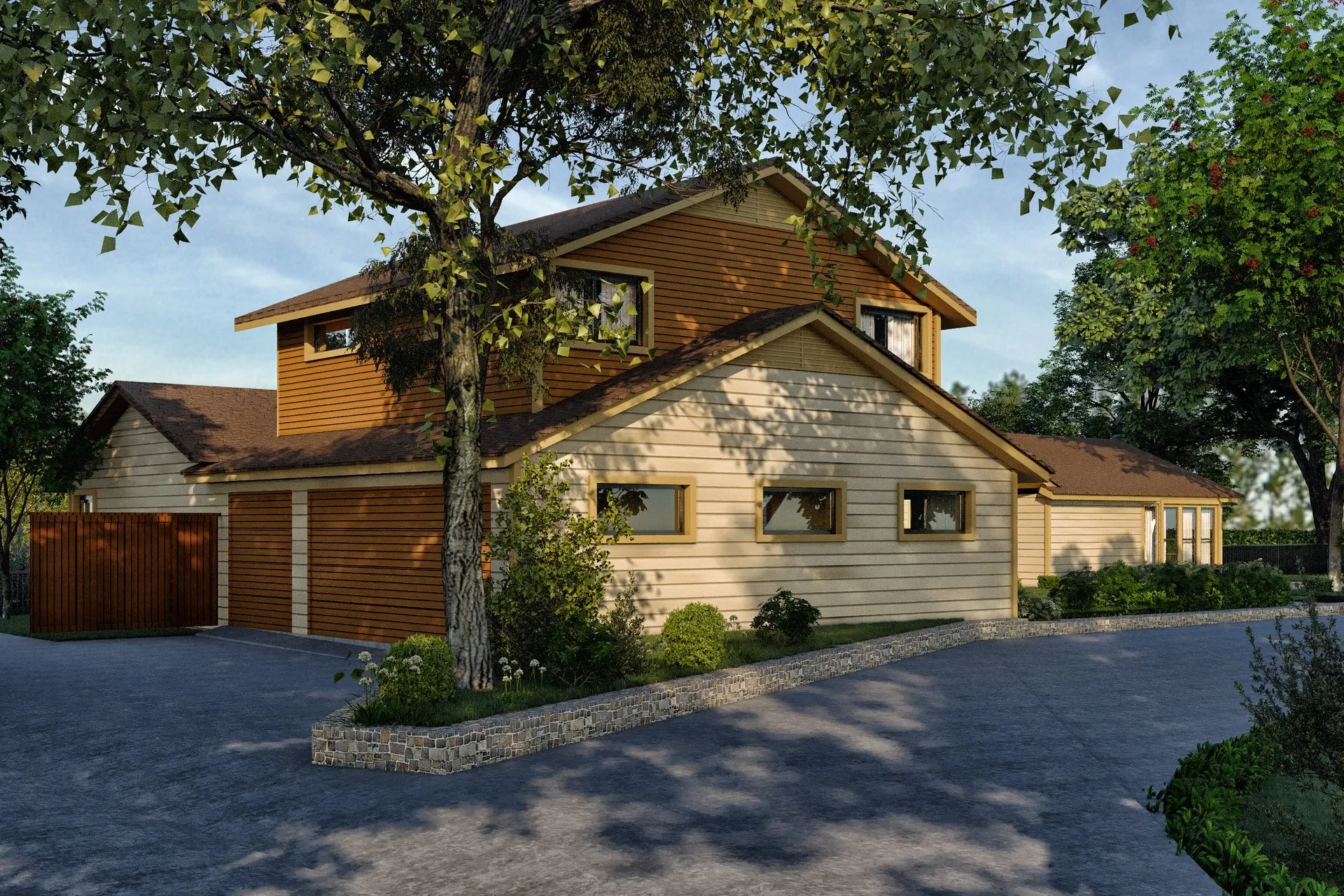 Southlake Ridge Estate — residential architectural visualization, view 1
