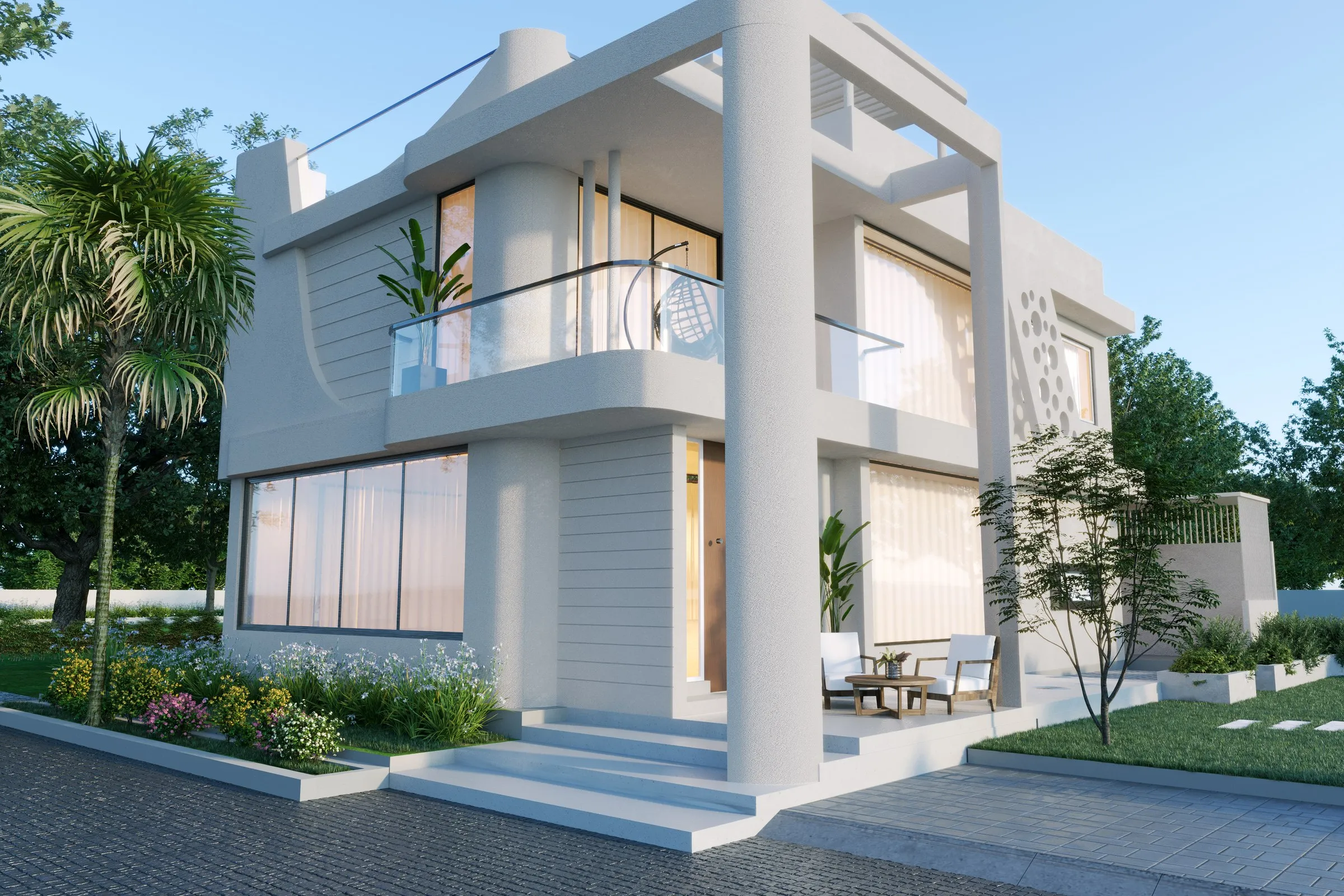 Vavol Contemporary Villa — residential 3D rendering by Praxis Studio